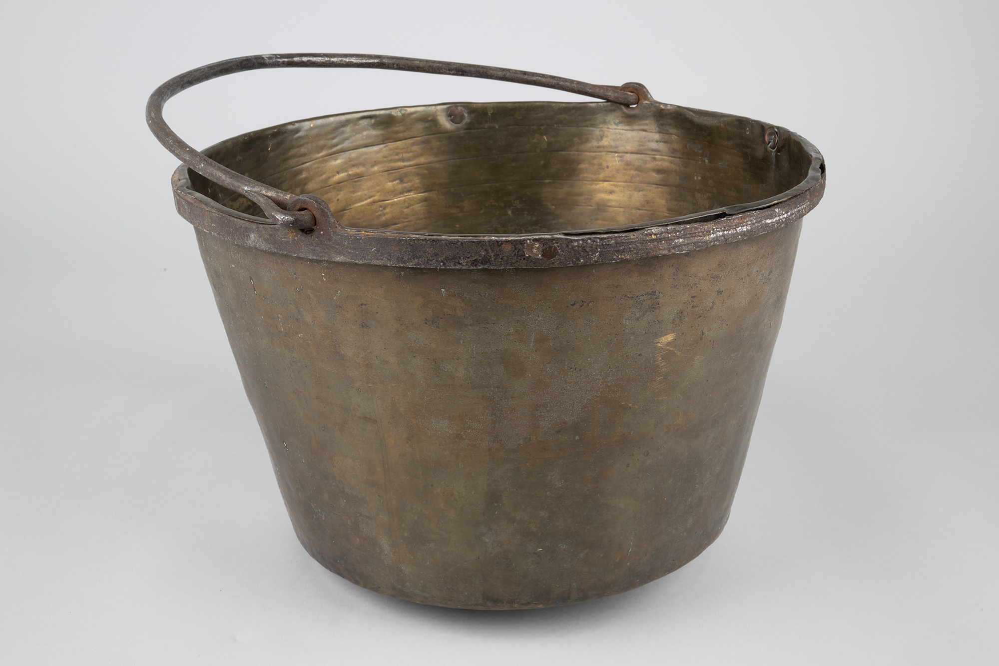 Image of Brass preserving kettle, 1855-1890