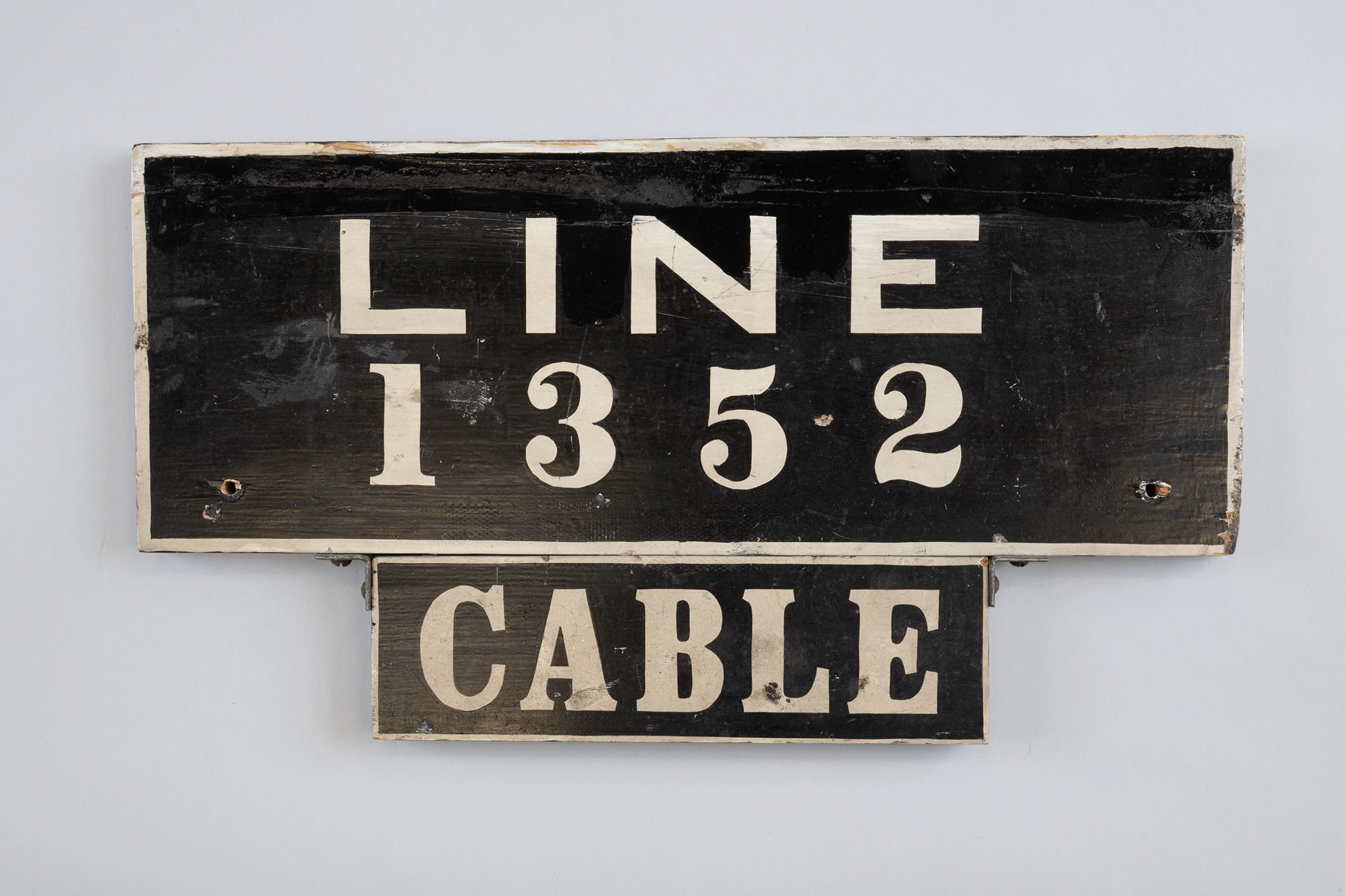 Image of Sign from the James Street cable car line, ca. 1920