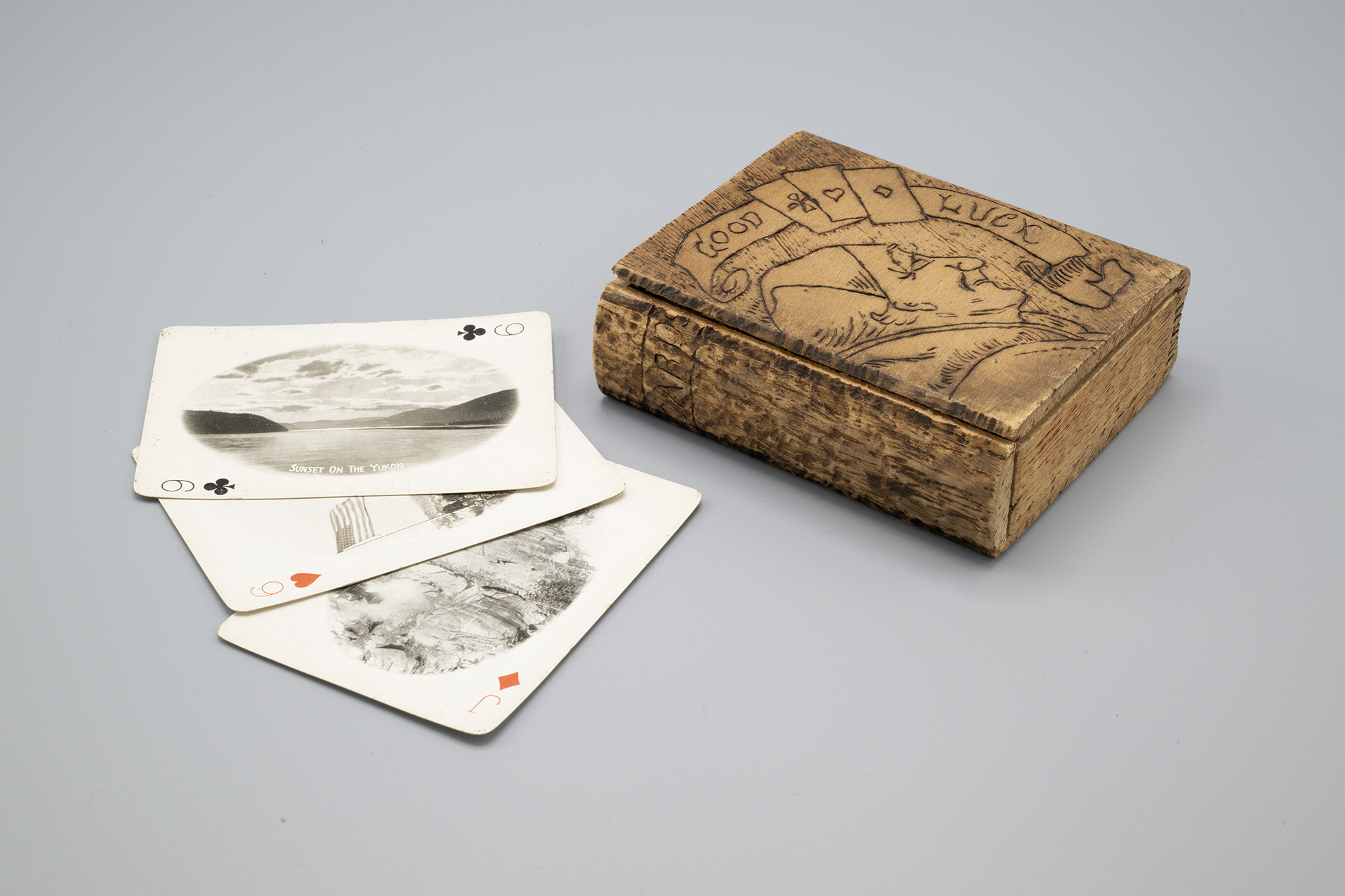 Image of Playing cards with images of the Alaska and the Yukon, ca. 1900