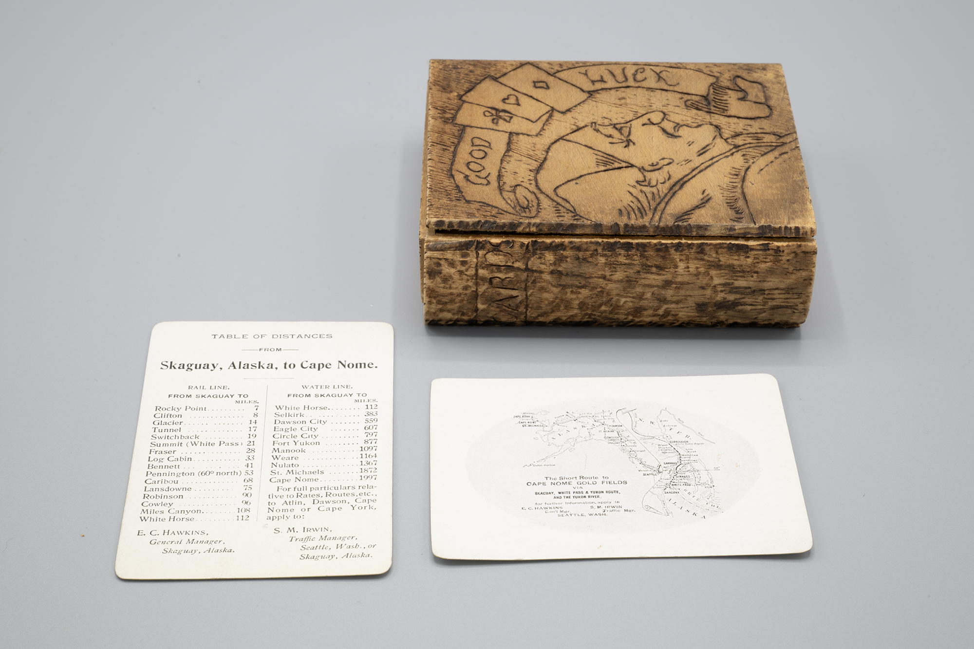 Image of Playing cards with images of the Alaska and the Yukon, ca. 1900