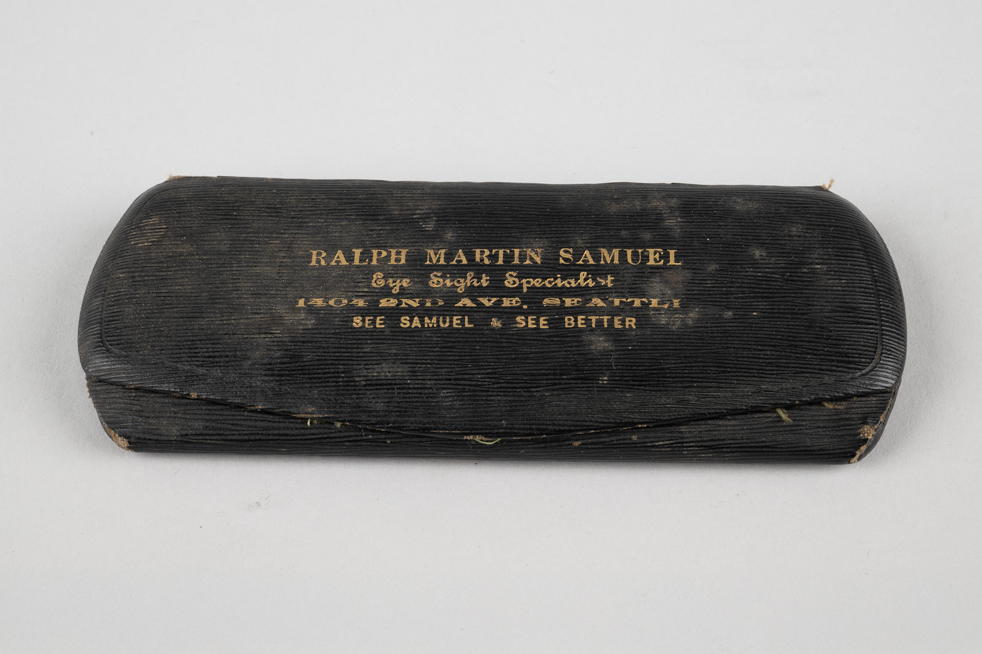 Image of Pair of pince-nez glasses from optometrist Ralph Martin Samuel, ca. 1920
