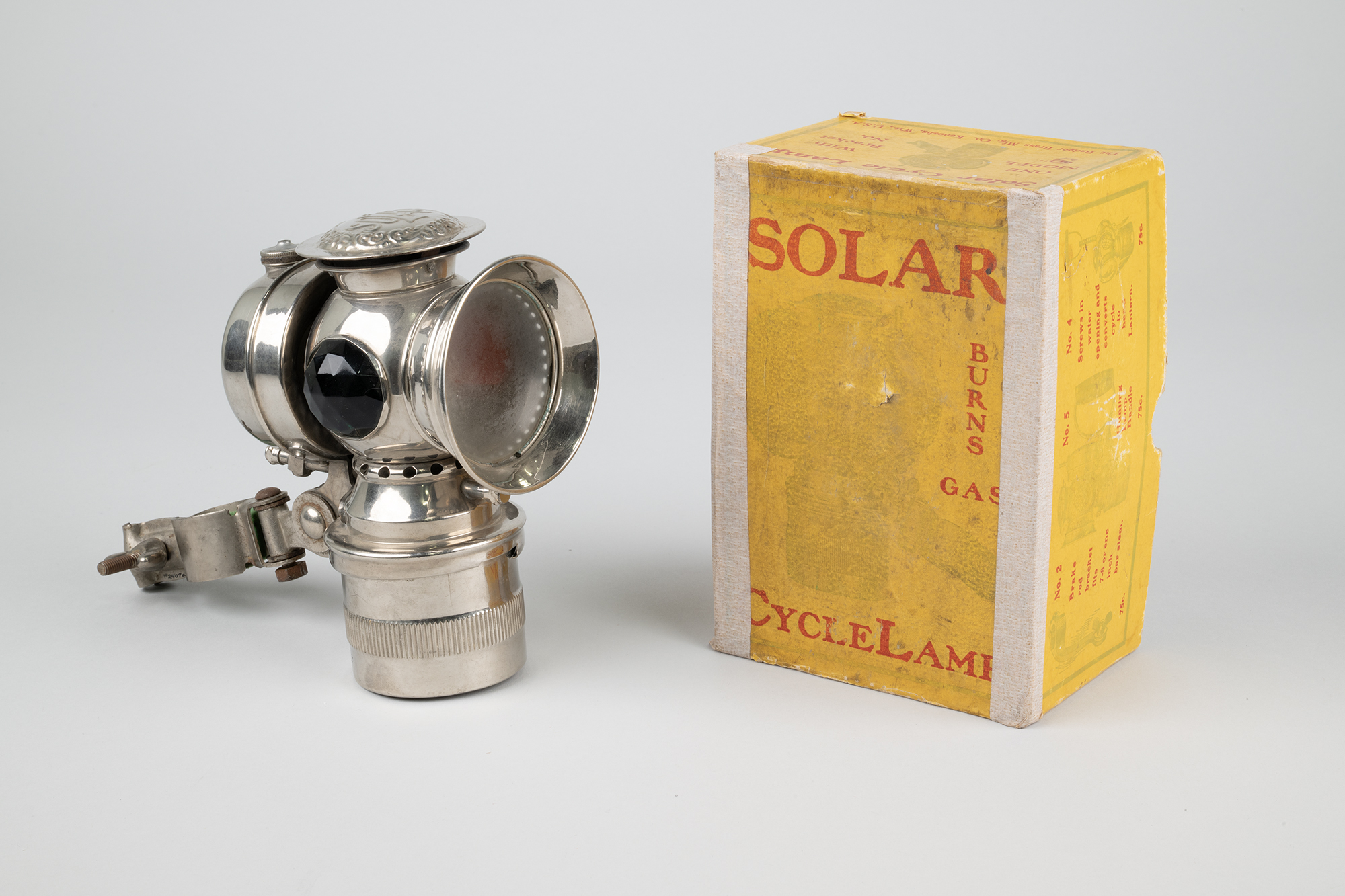 NEUF Porte Lampe Acethylene Lanterne ROTA Ancien velo Moto 1900 Ancêtres - Équipements vélos