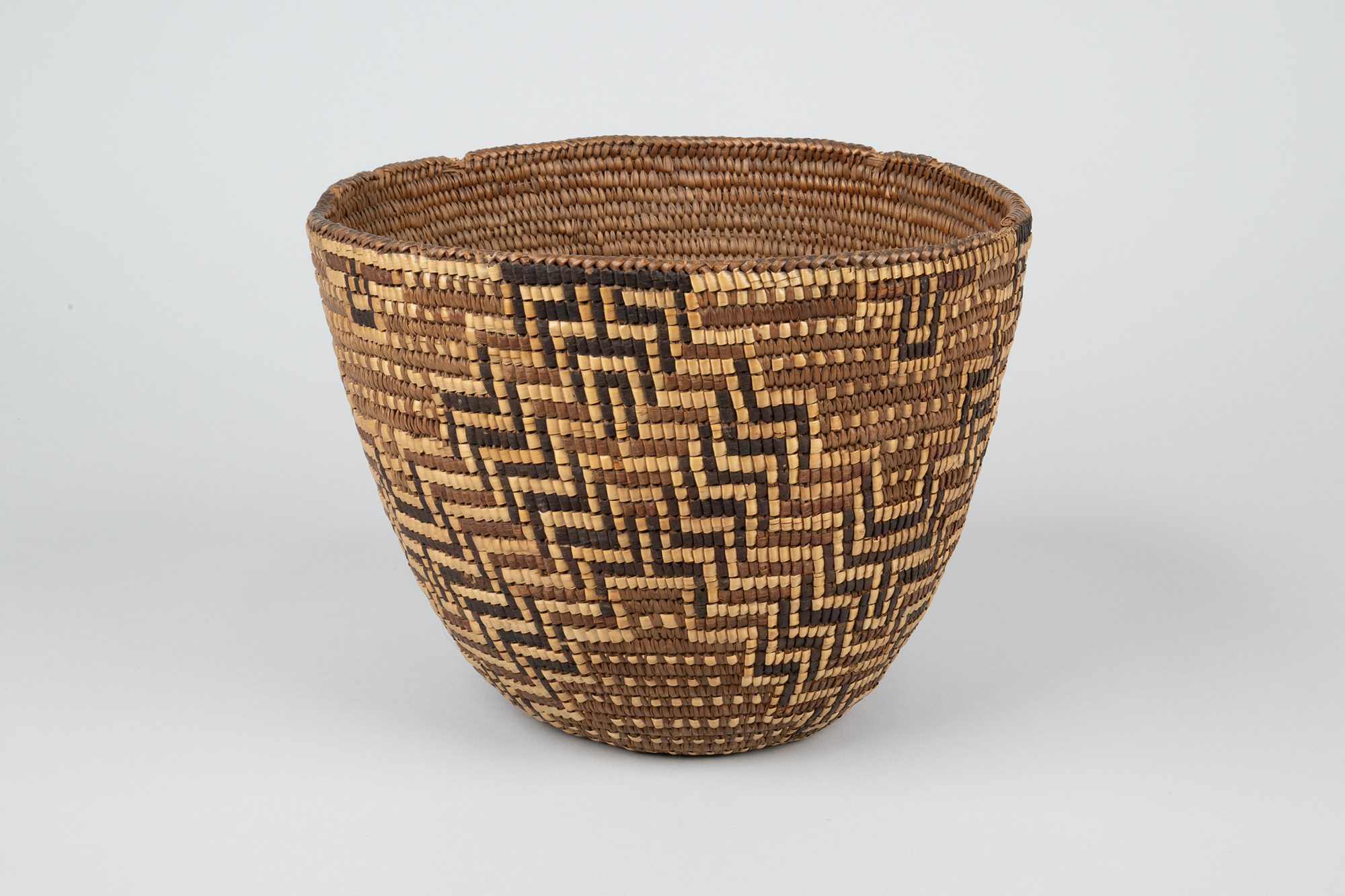 Image of Coast Salish coiled basket, ca. 1900