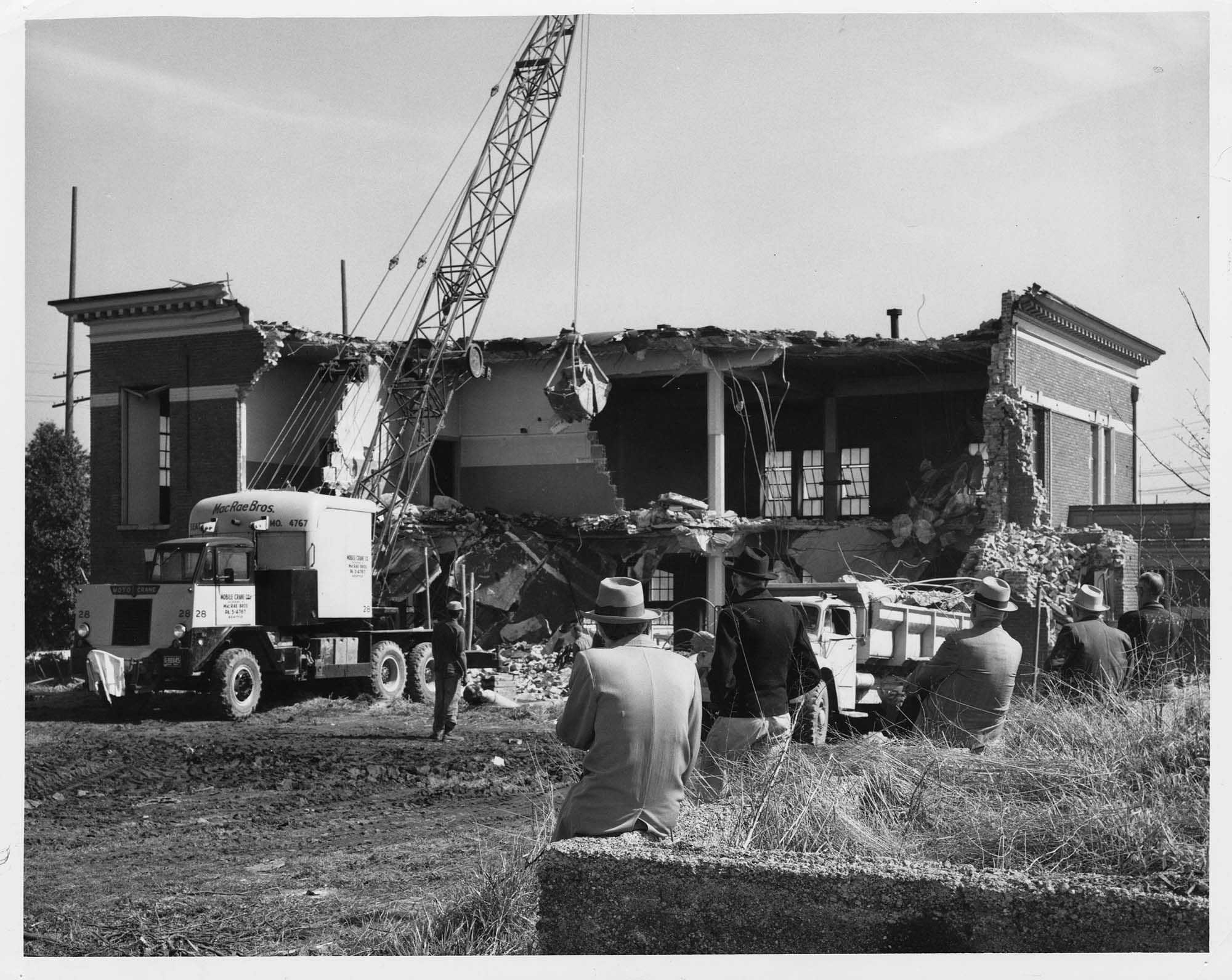 Image of Building demolition on site of Seattle World's Fair, circa 1961