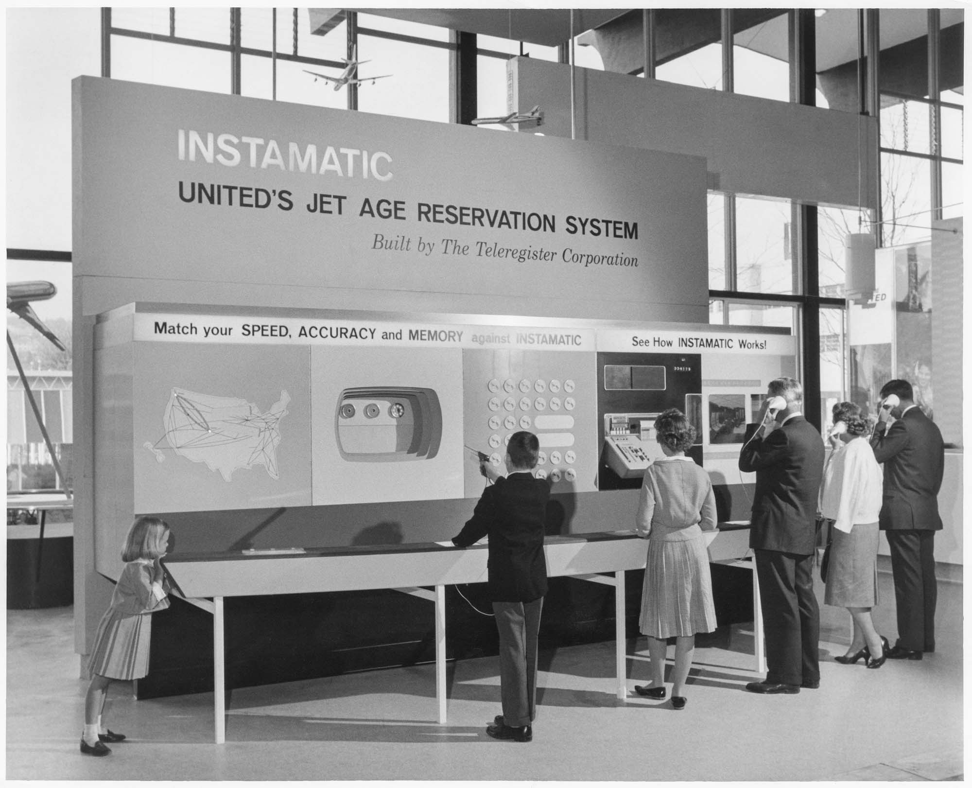 Image of Game at the United Air Lines exhibit, Seattle World's Fair, 1962