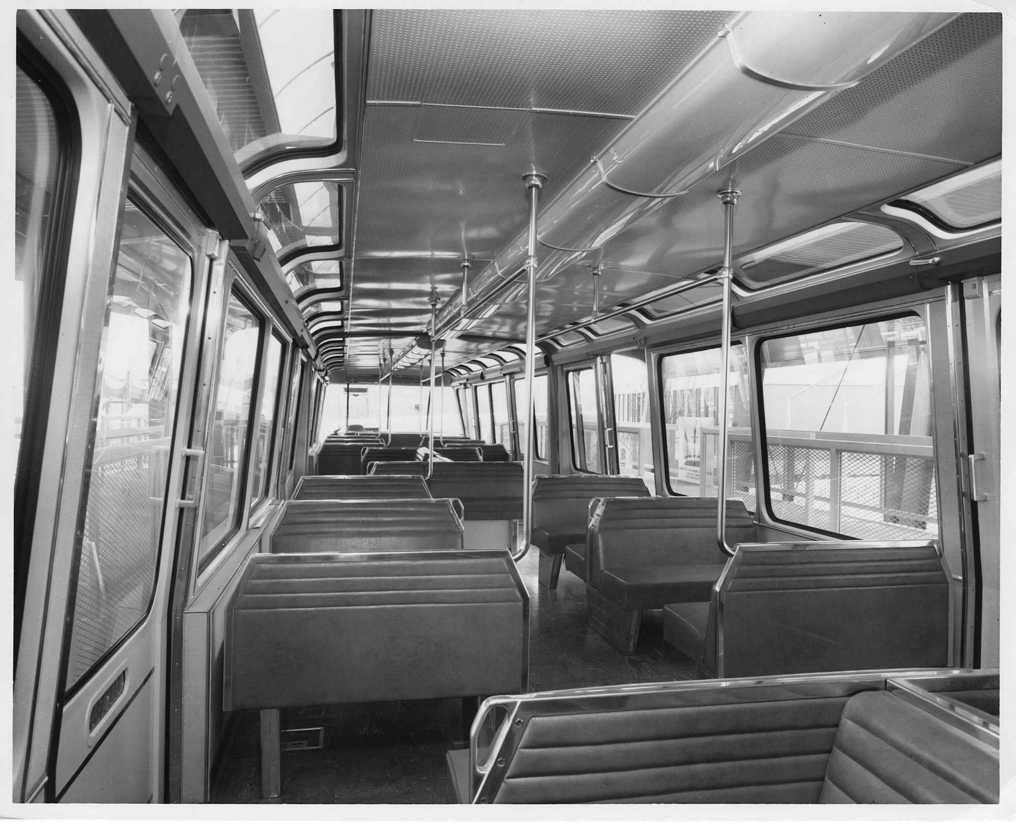 Image of Monorail car interior, Seattle World's Fair, 1962