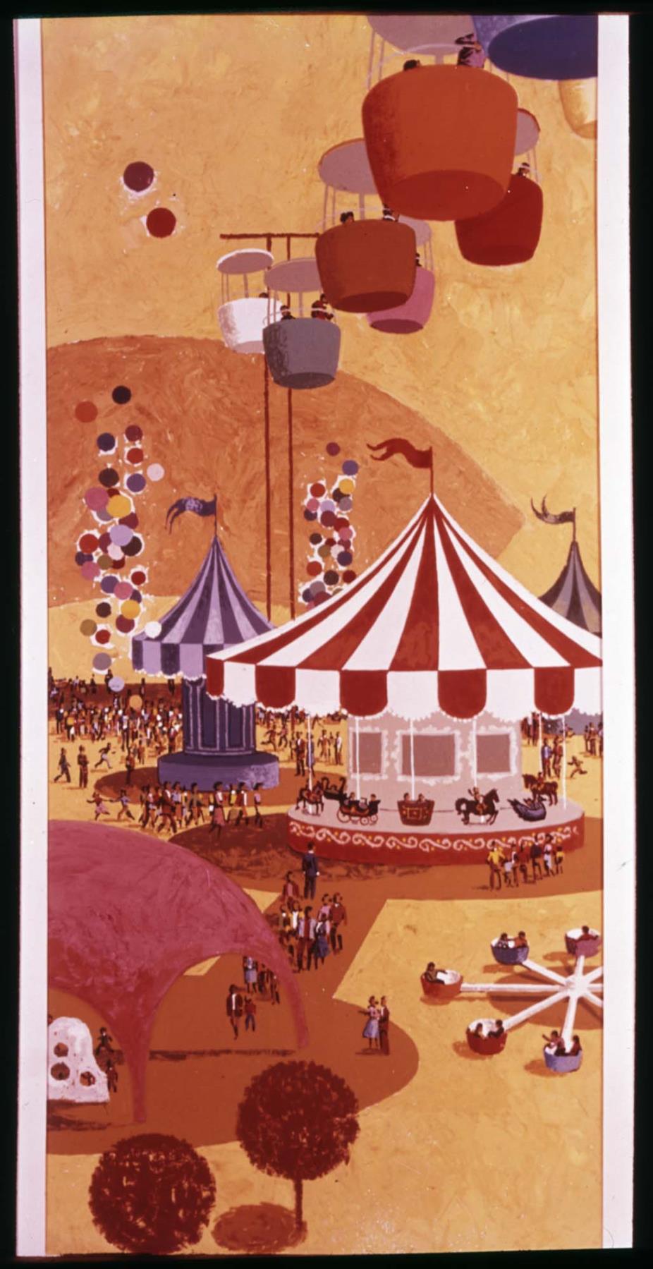 Image of Gayway conceptual artwork, Seattle World's Fair, circa 1961