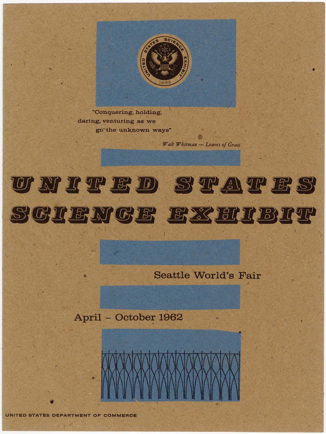 Image of United States Science Exhibit guide, Seattle World's Fair, April 21-October 21, 1962