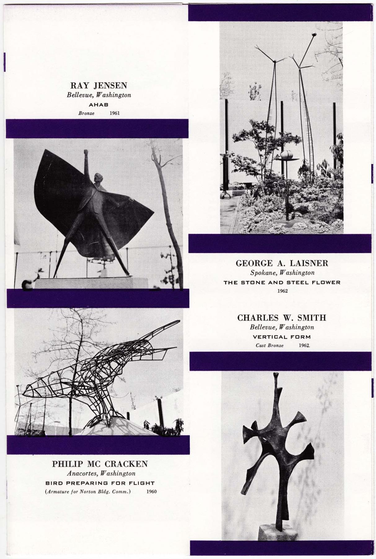 Image of Northwest Institute of Sculpture leaflet, Seattle World's Fair, 1962
