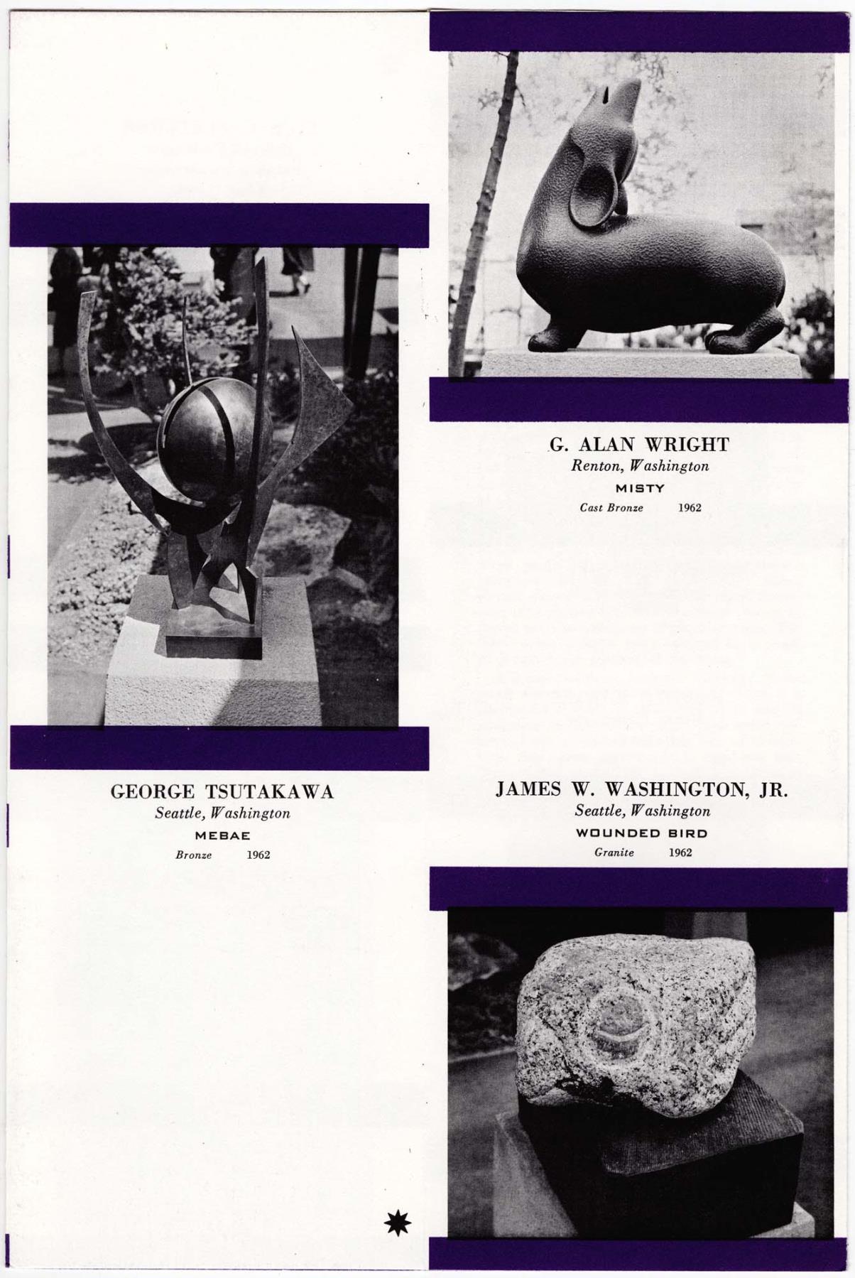 Image of Northwest Institute of Sculpture leaflet, Seattle World's Fair, 1962
