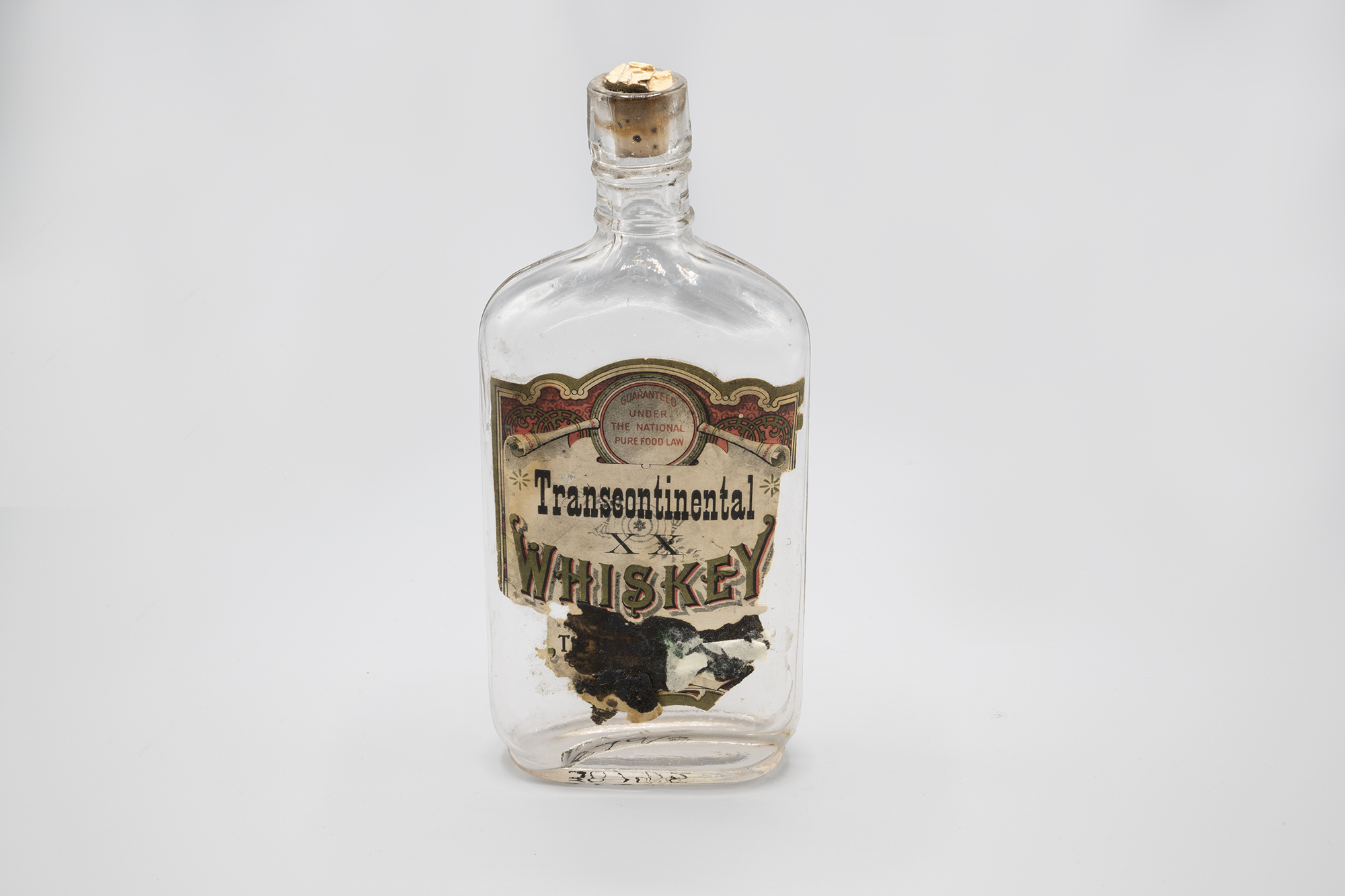 Image of Whiskey bottle, ca. 1910