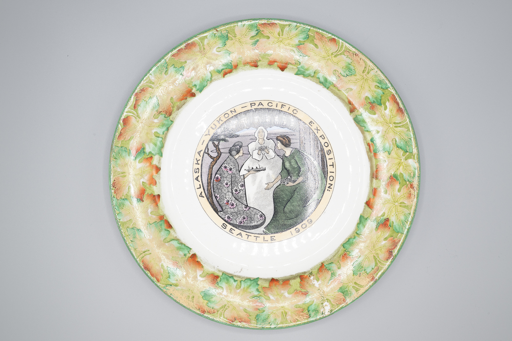Image of Souvenir plate from the Alaska-Yukon-Pacific Exposition (AYPE), 1909