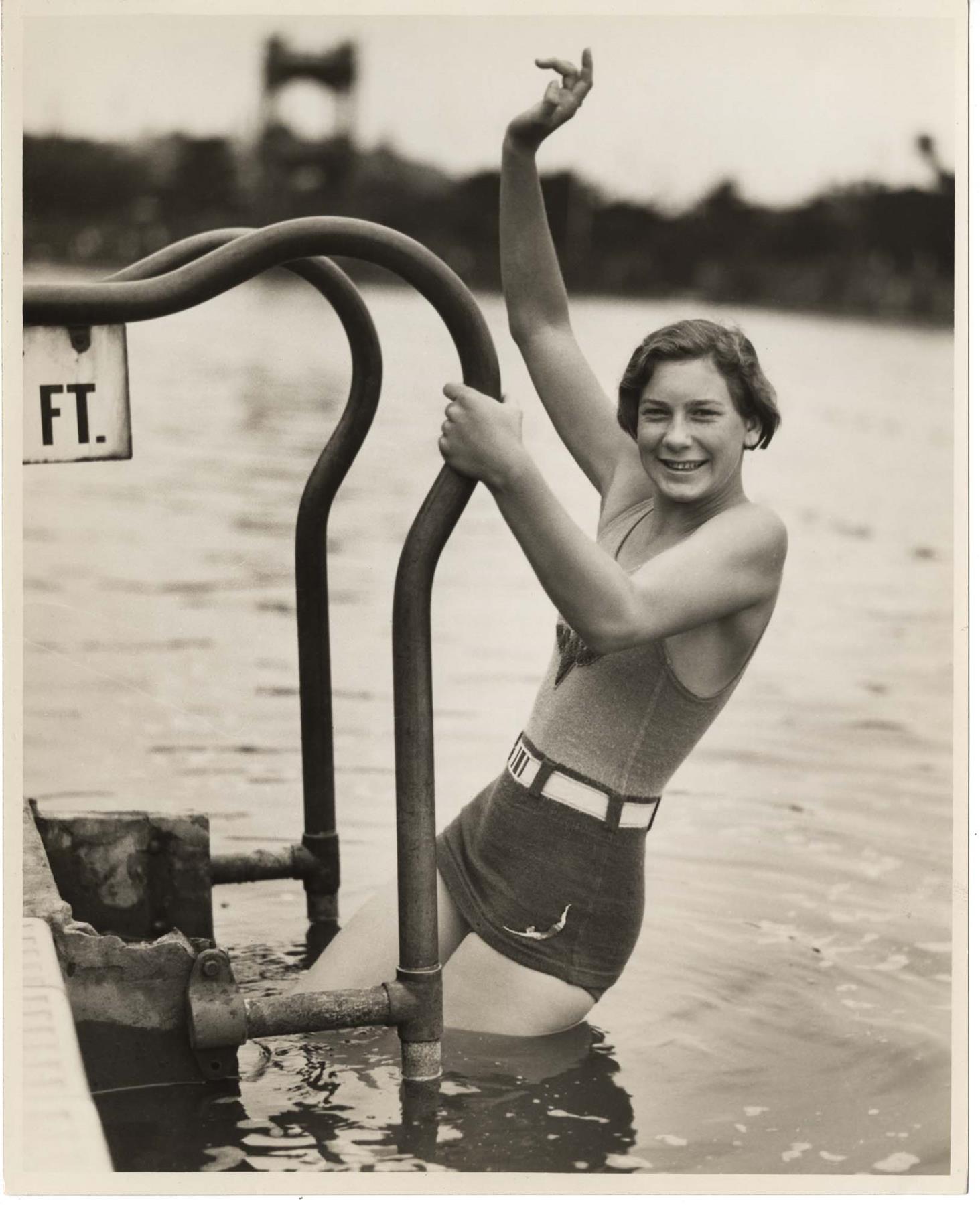 Image of Helene Madison at Fleishhacker Pool, San Francisco, 1930