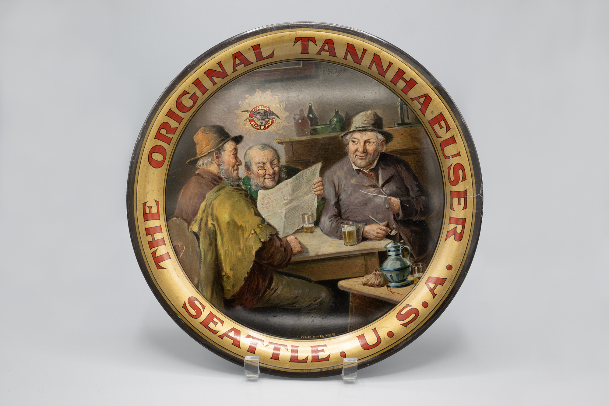 Image of Tannhauser beer tray, Seattle, ca. 1910