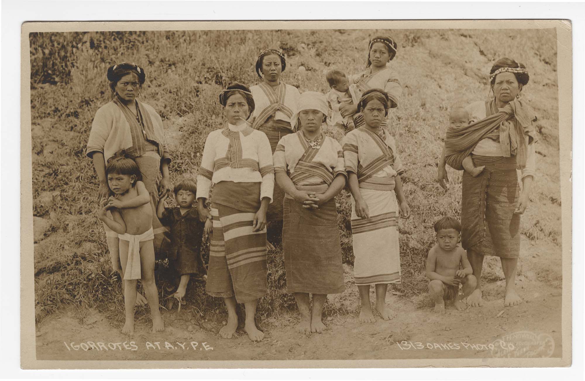 Image of Group of Igorot performers at Alaska-Yukon-Pacific Exposition, Seattle, 1909