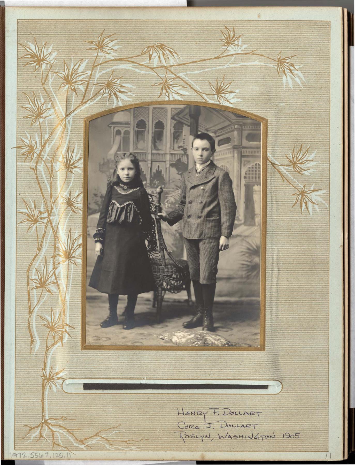 Image of Henry and Cora Dollart, Roslyn, Washington, 1905