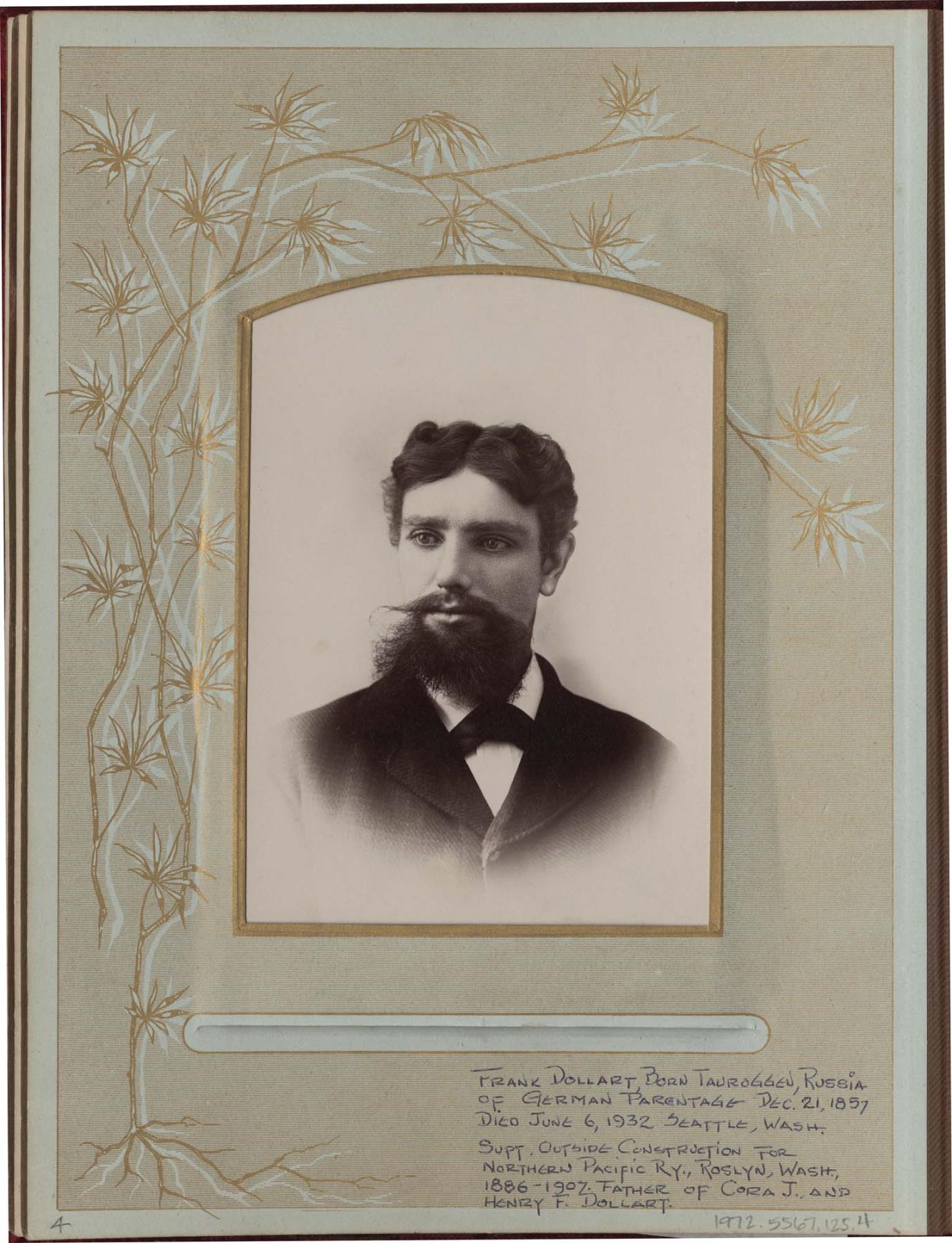 Image of Frank Dollart, St. Paul, Minnesota, circa 1885