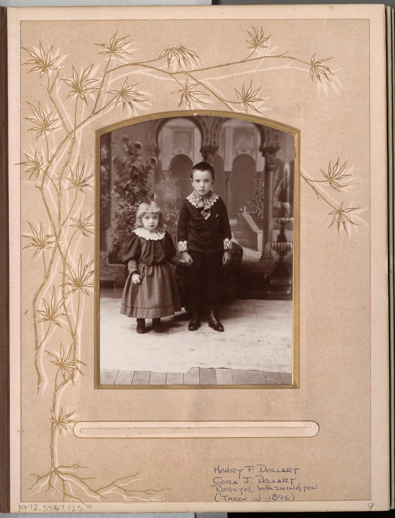 Image of Henry F. and Cora J. Dollart, Roslyn, Washington, 1896