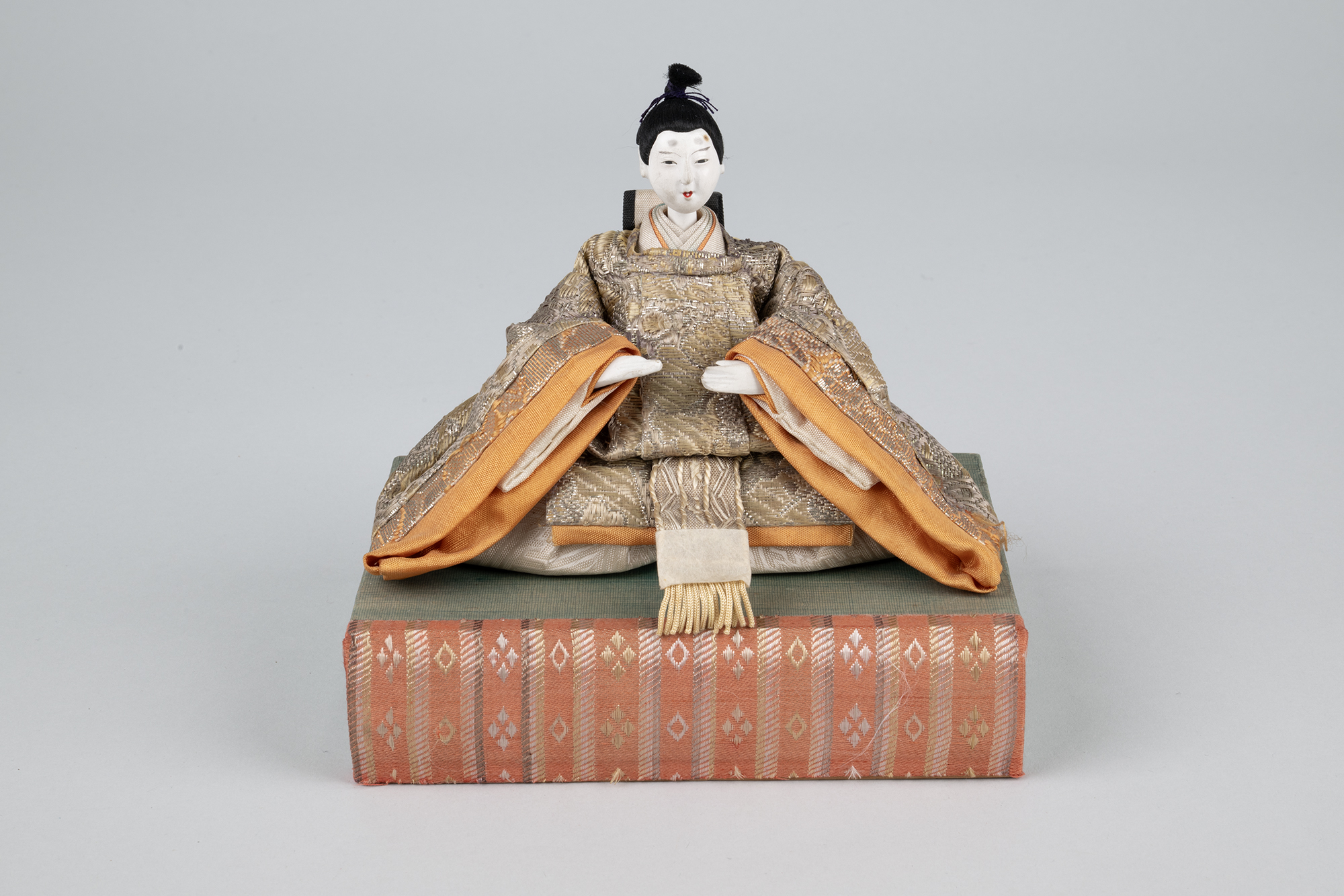 Image of Japanese emperor doll from a Girls' Day set, ca. 1930-1940