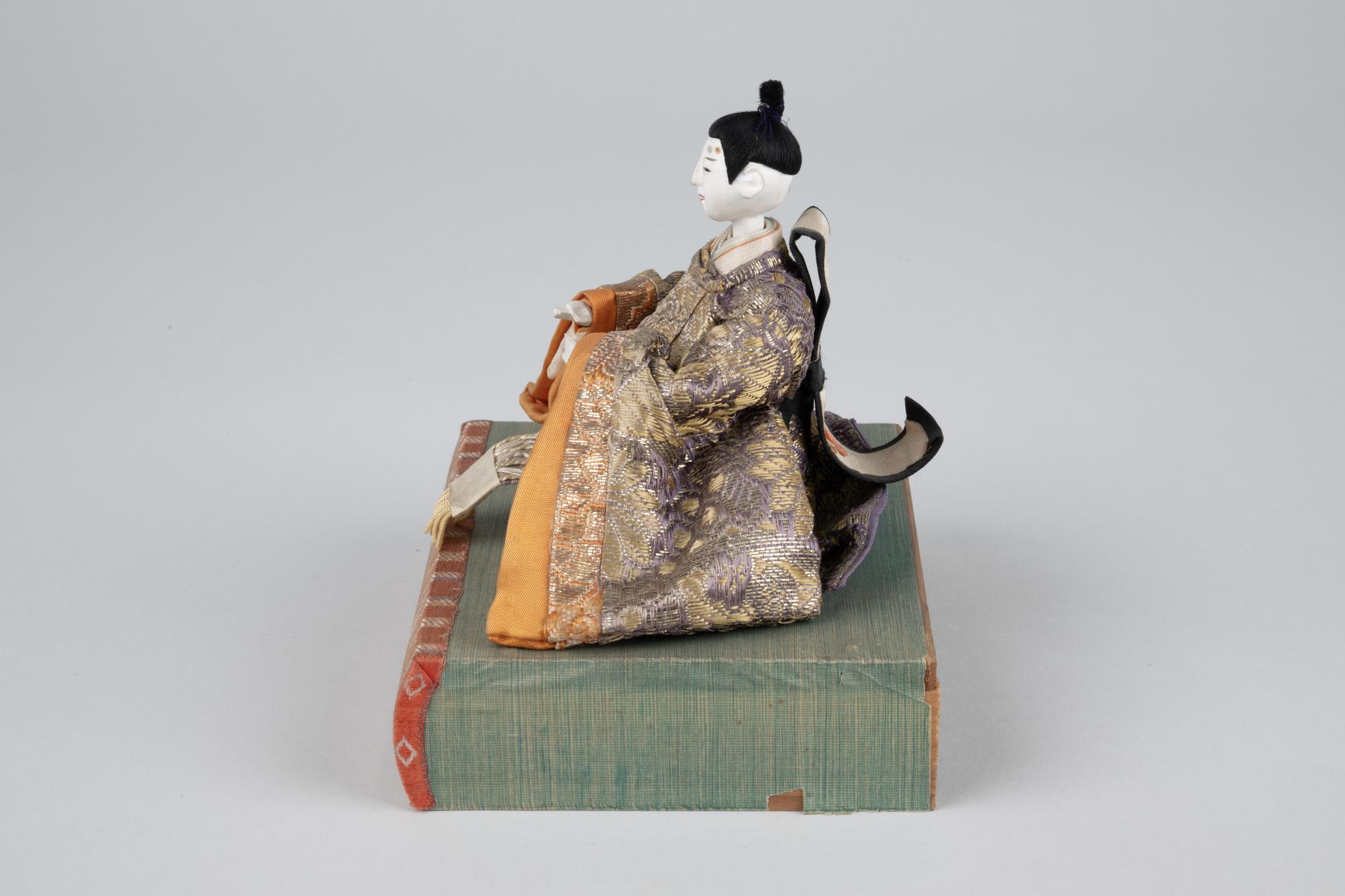 Image of Japanese emperor doll from a Girls' Day set, ca. 1930-1940