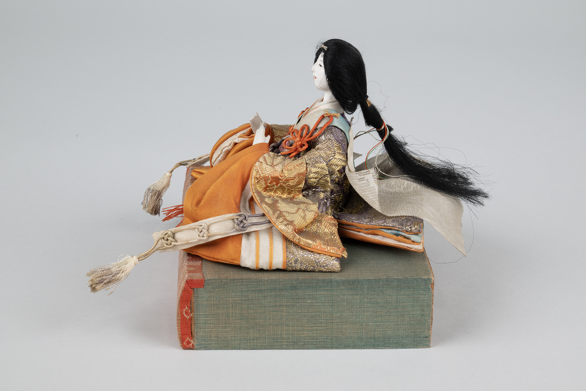 Image of Japanese empress doll from a Girls' Day set, ca. 1930-1940