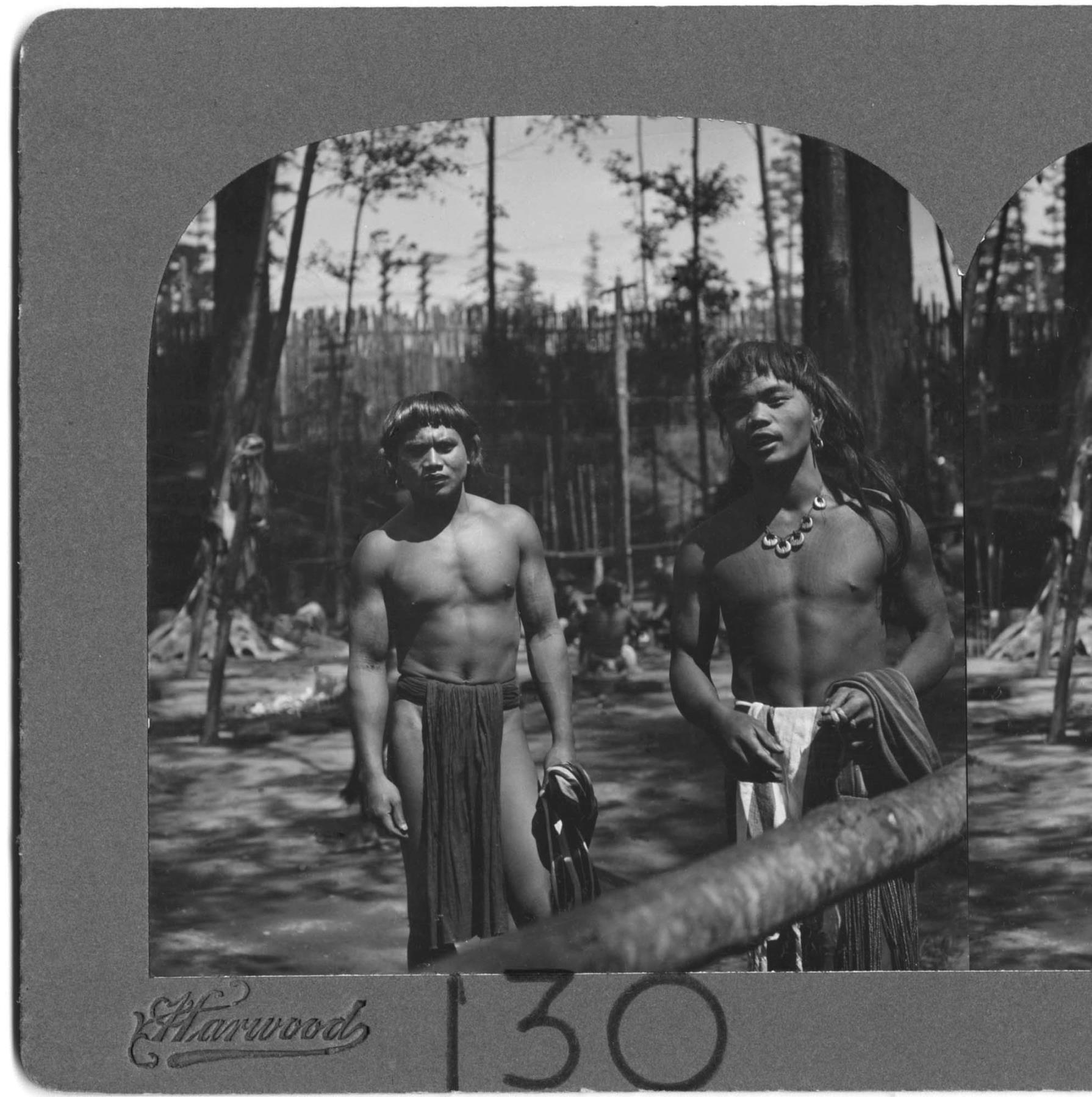 Image of Men in Igorrote Village at Alaska-Yukon-Pacific Exposition, Seattle, 1909