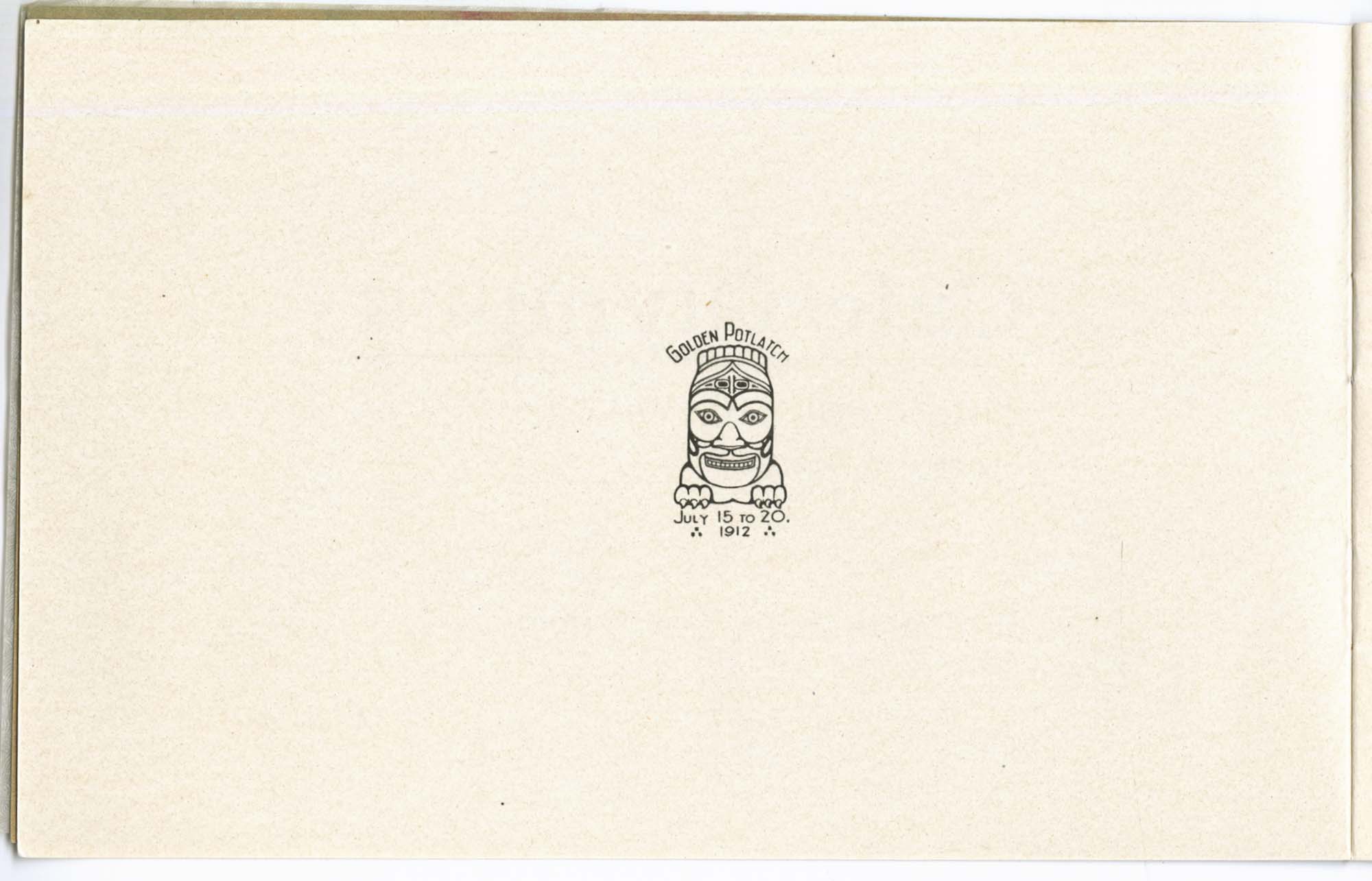 Image of Café Olympus New Year's booklet, 1912
