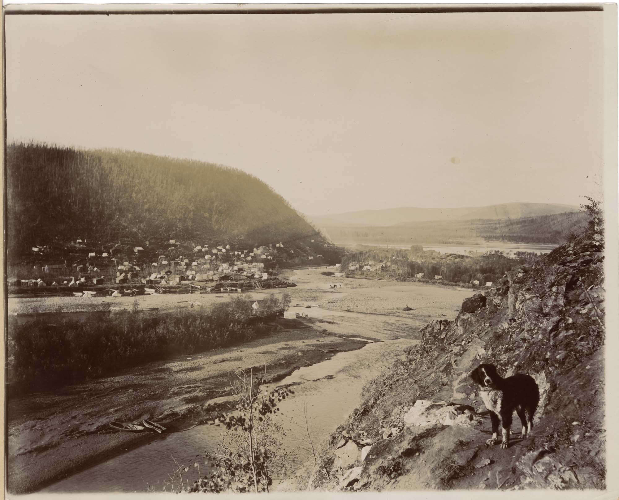 Image of Tent city at Dawson, Yukon Territory, circa 1898