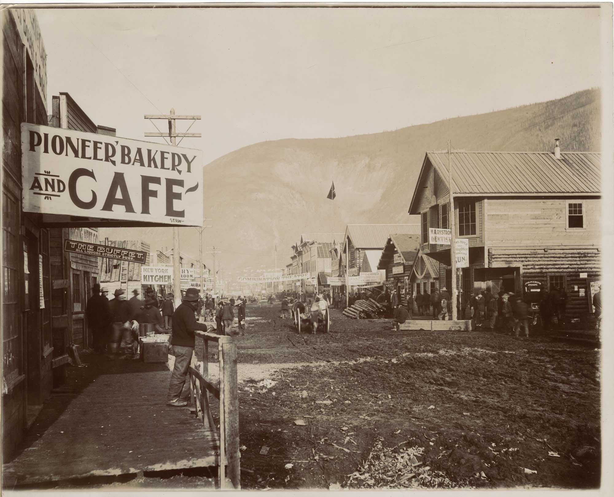 Image of Main street in Dawson, Yukon Territory, 1898