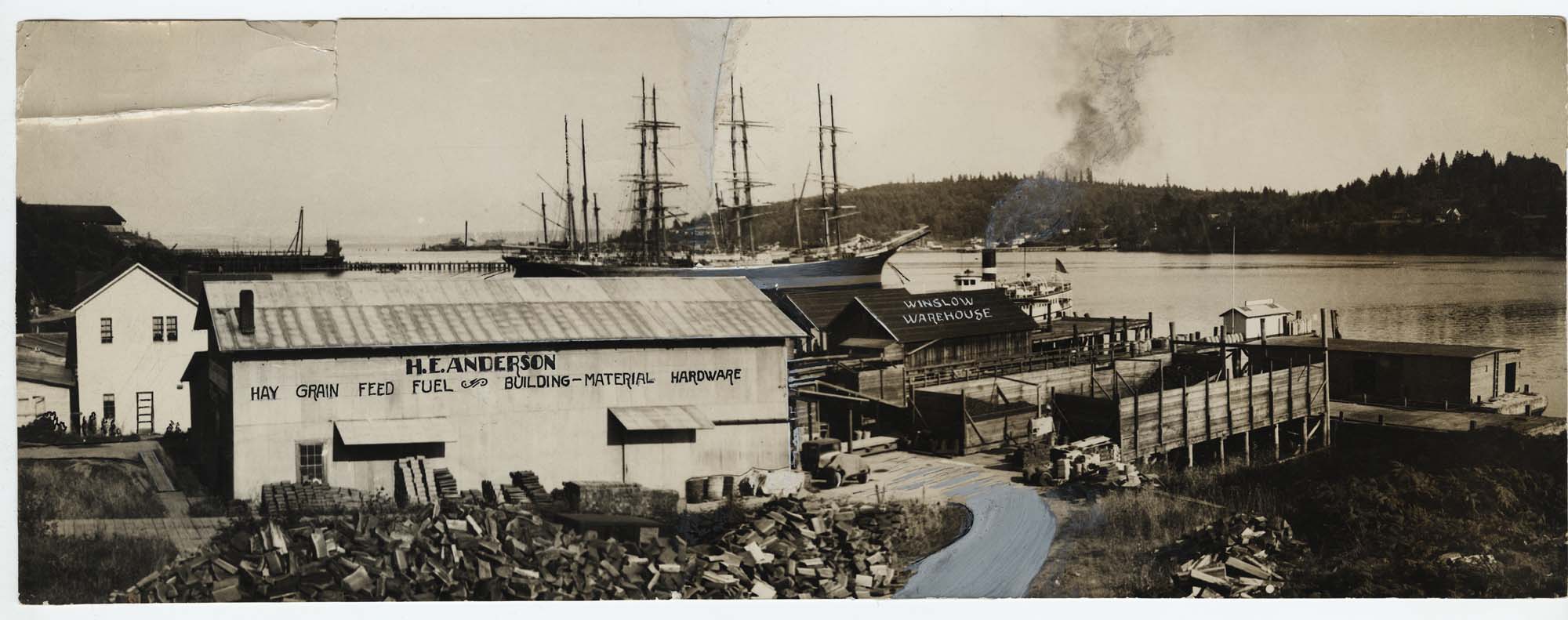 Image of Winslow Harbor, Bainbridge Island, circa 1920