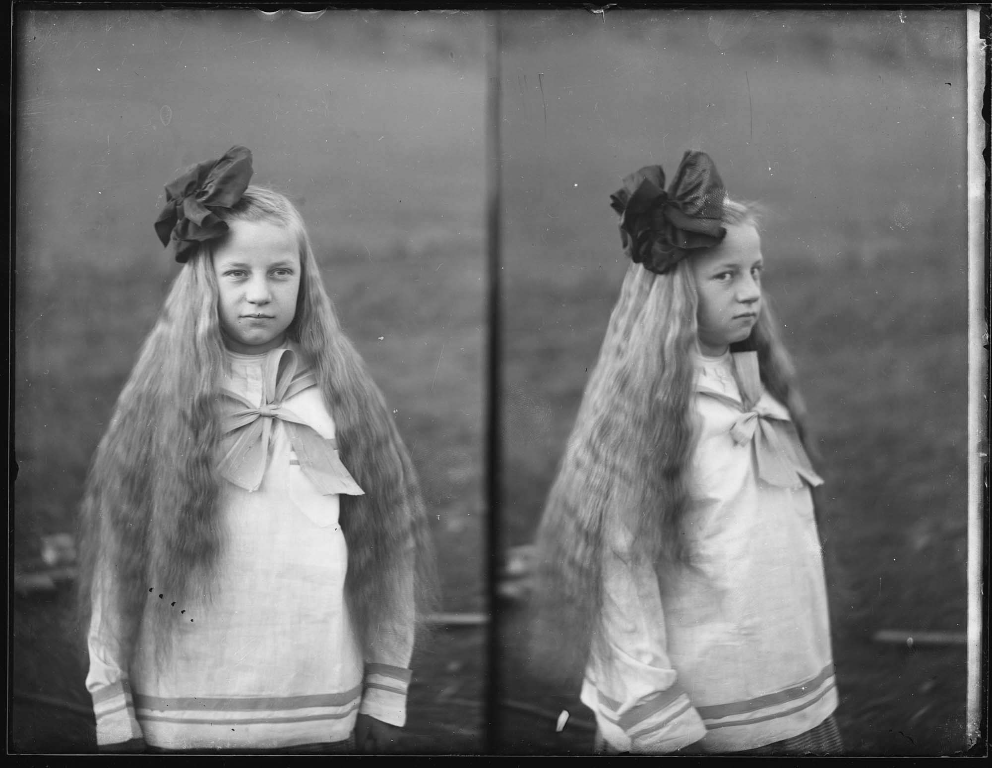 Image of Girl in double negative, Seattle, circa 1910