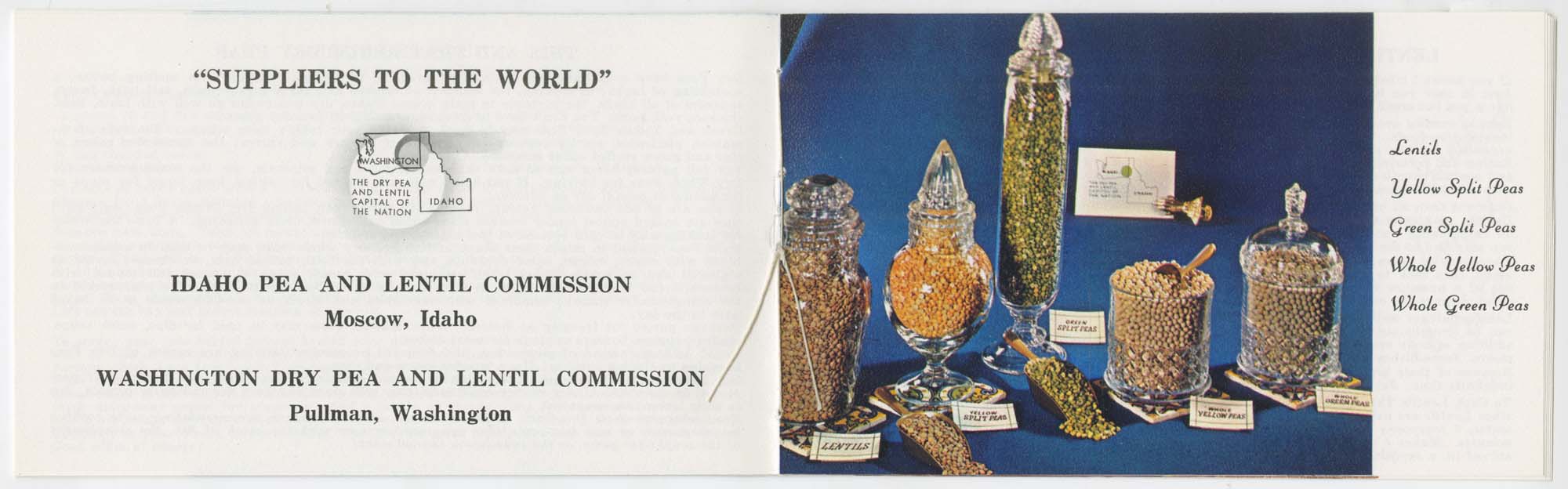 Image of Good Eating from the Dry Pea and Lentil Capital of the Nation, circa 1965