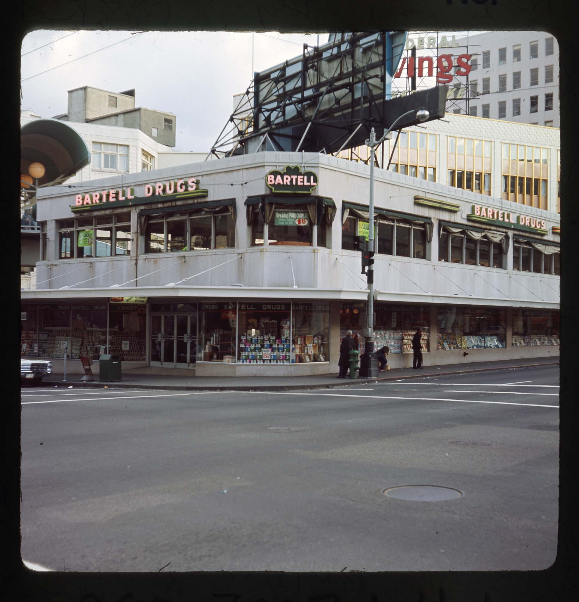 Image of Bartell Drugs building, Seattle, 1967