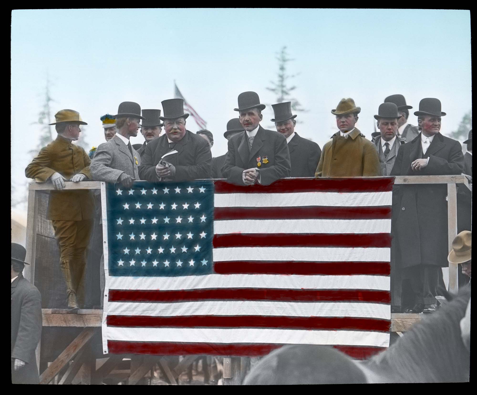 Image of President Taft with James Clise at Alaska-Yukon-Pacific Exposition, Seattle, 1909
