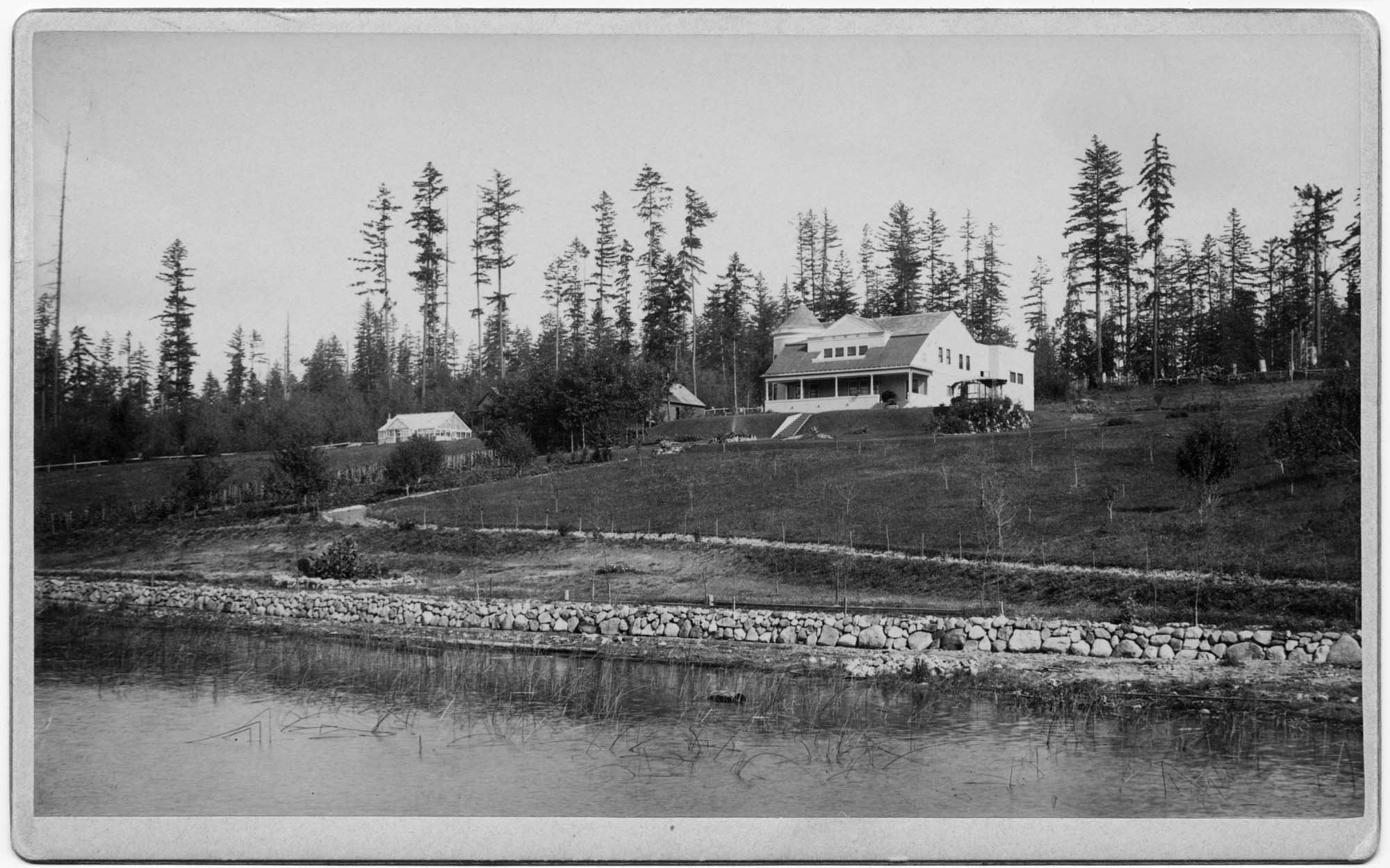 Image of Bailey Gatzert's summer home, Seattle, circa 1892