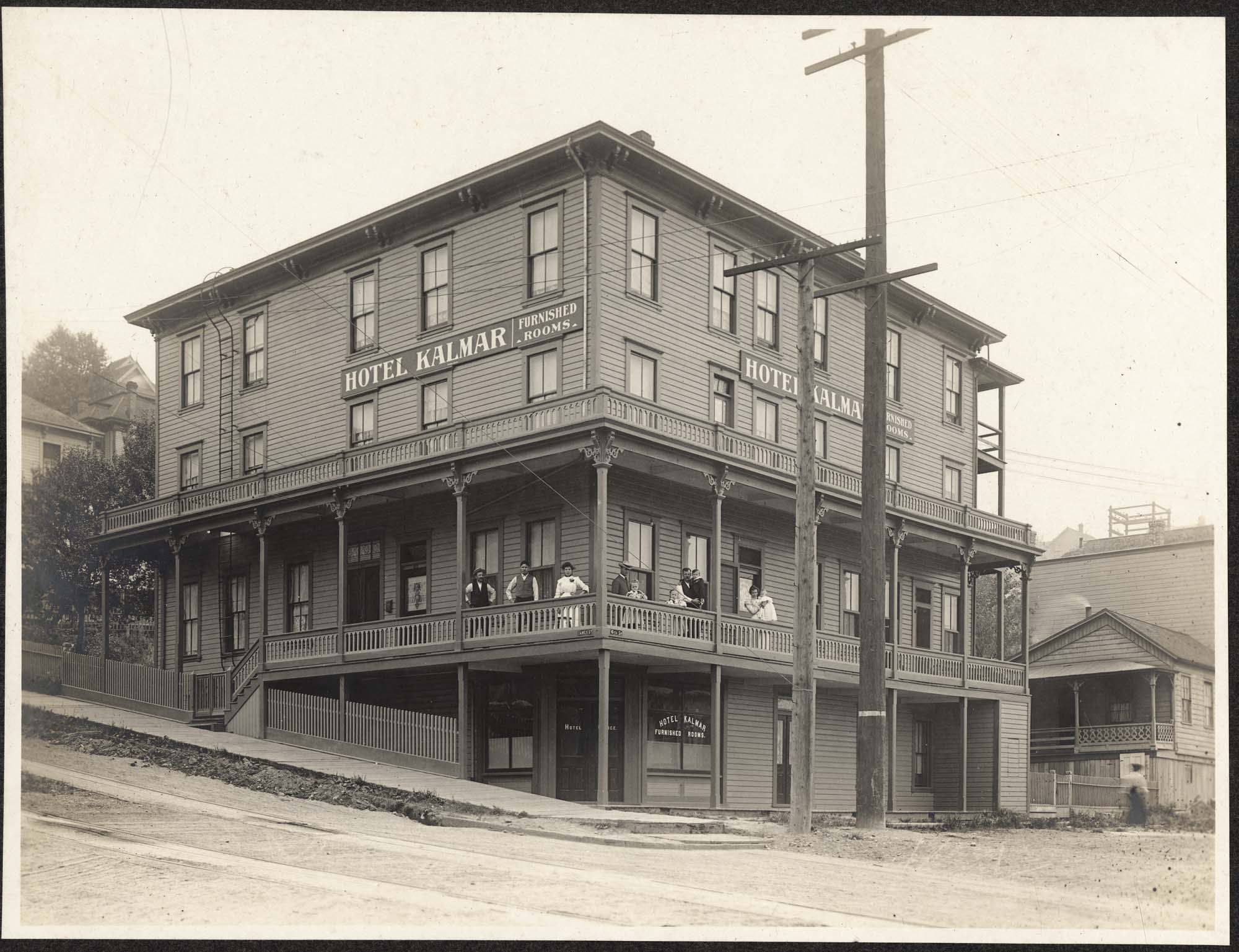 Image of Hotel Kalmar on First Hill, Seattle, circa 1905