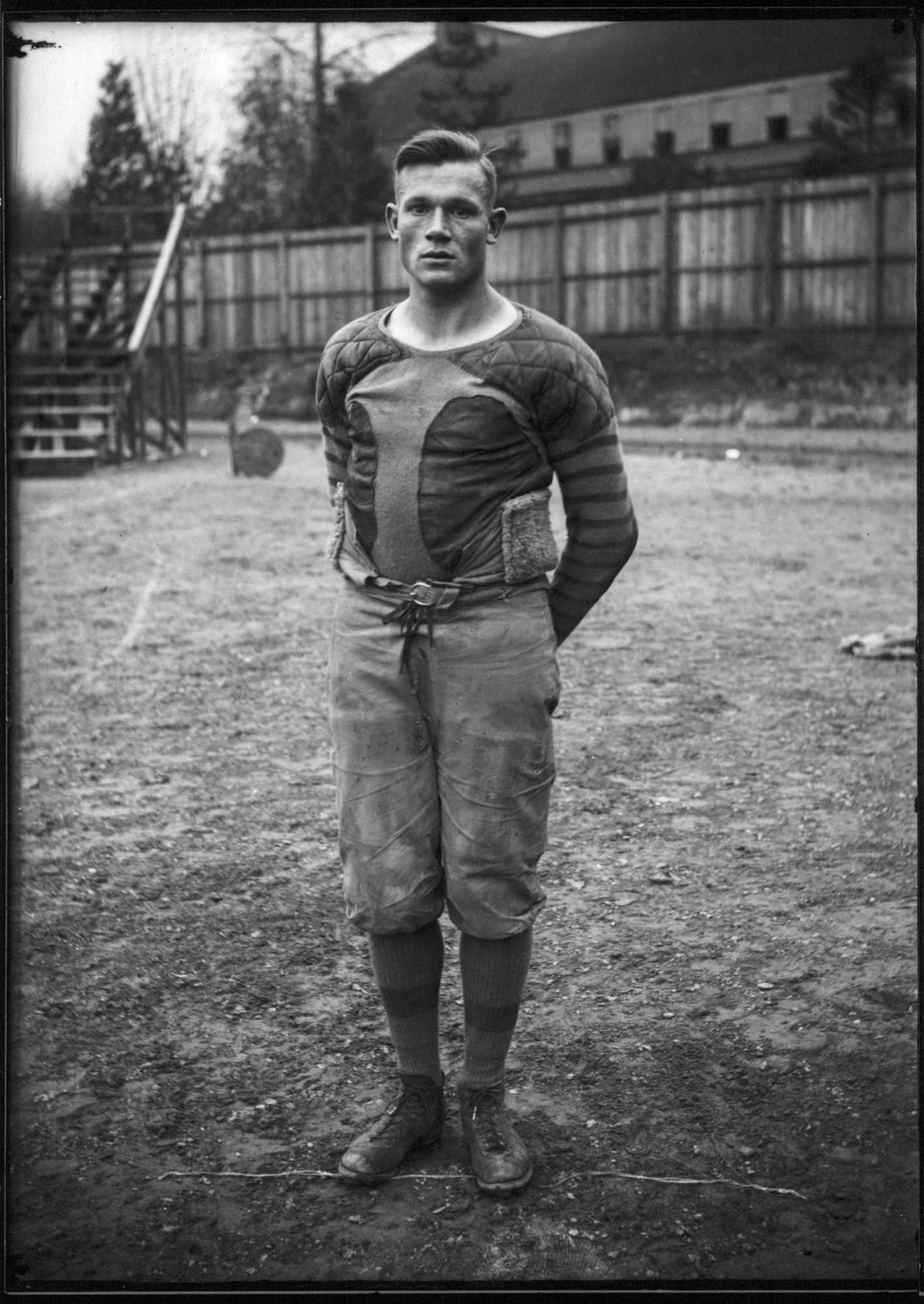 Image of University of Washington football player, Seattle, circa 1917