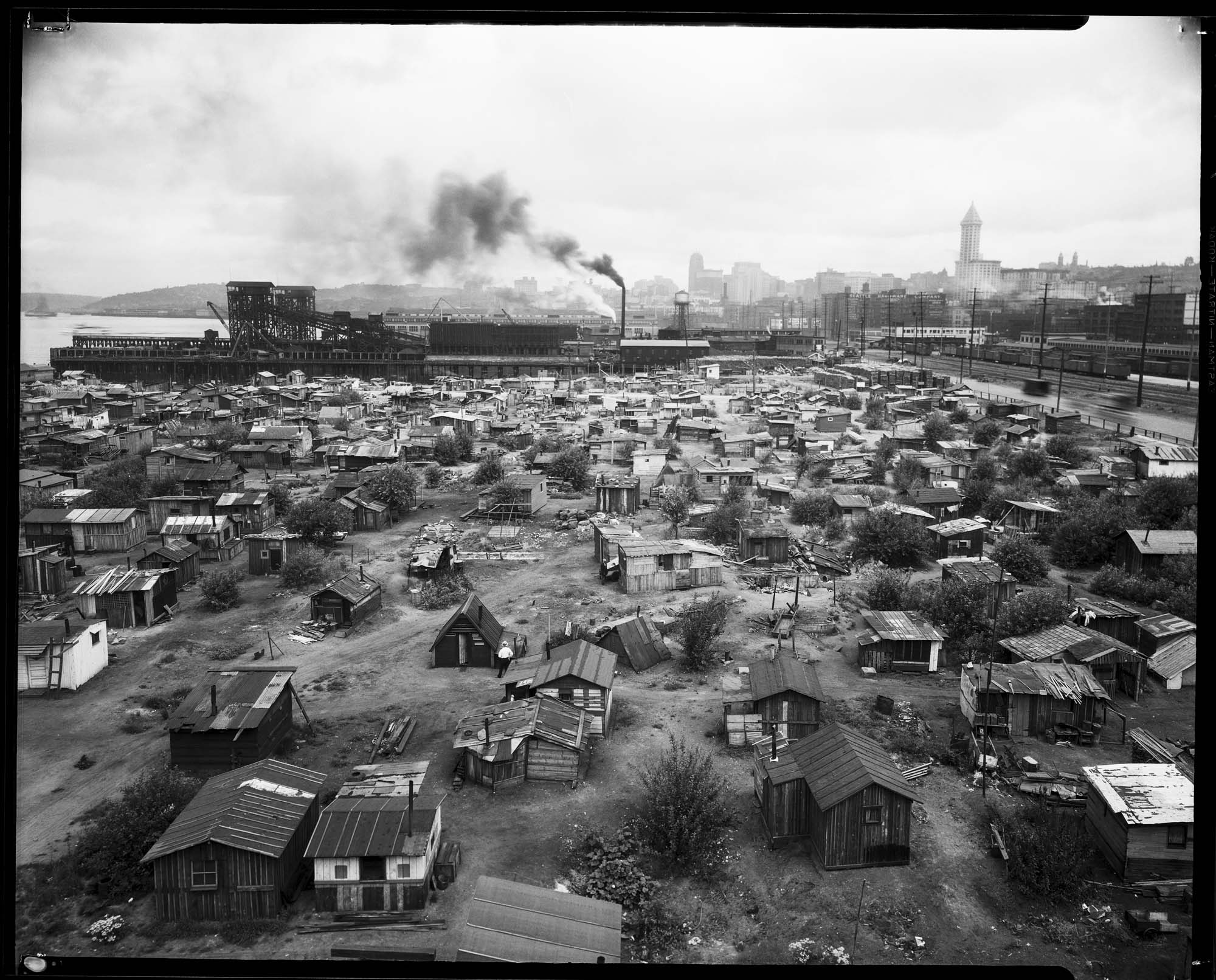 Image of Hooverville, Seattle, March 1933