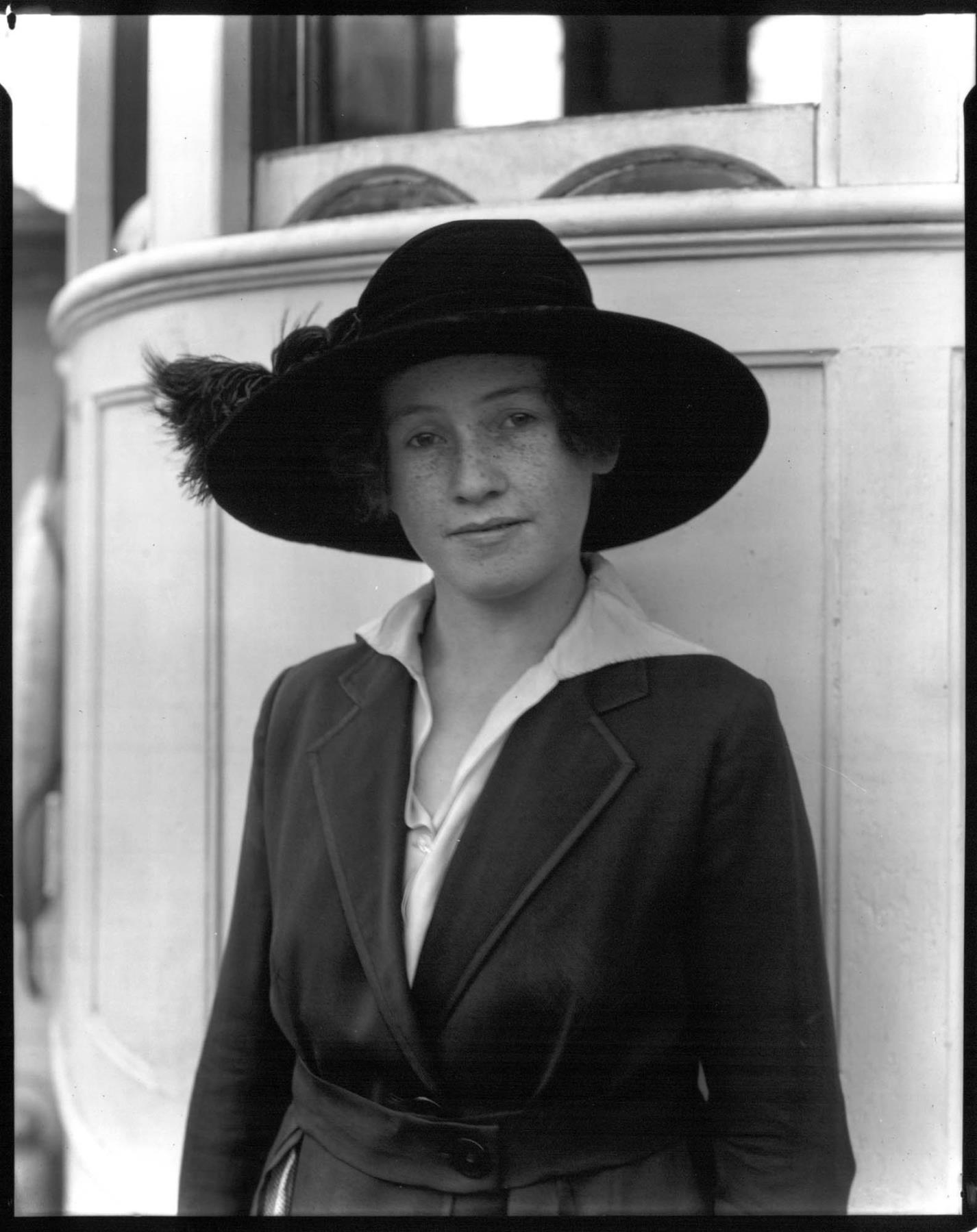 Image of Woman aboard S.S. Tyrus Cook, circa 1918