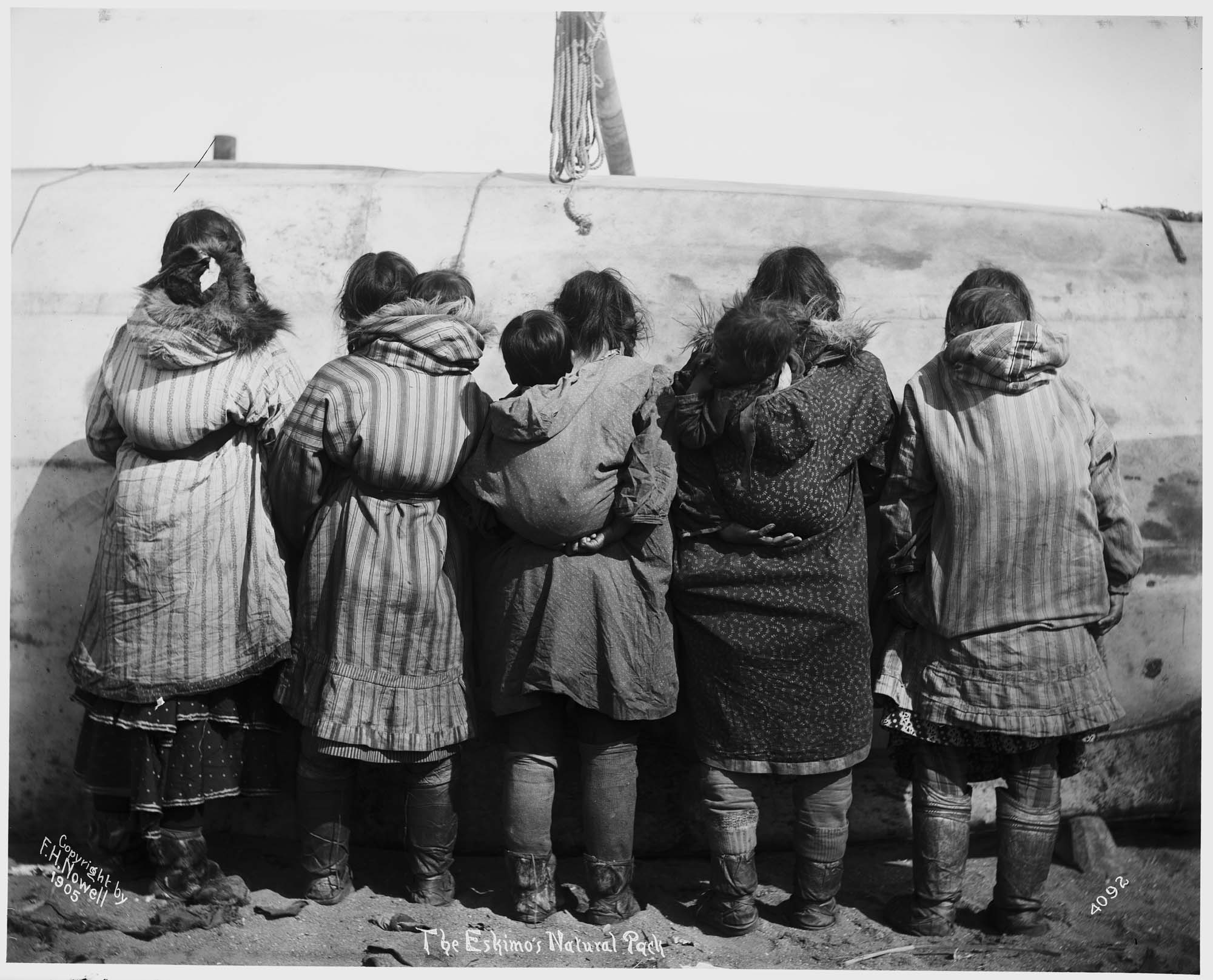 Image of Native Alaskan women and children, 1905