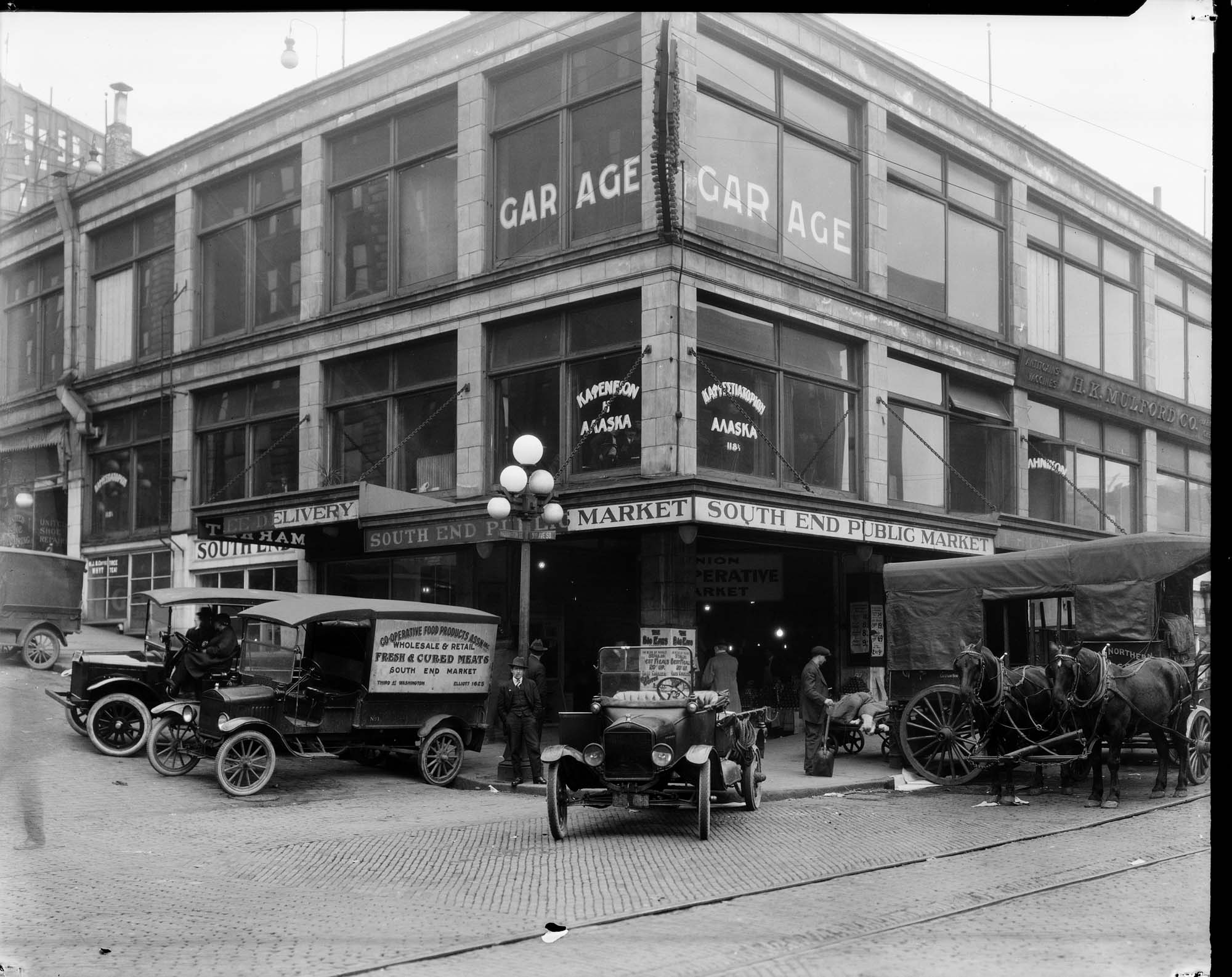 Image of South End Public Market, Seattle, circa 1919