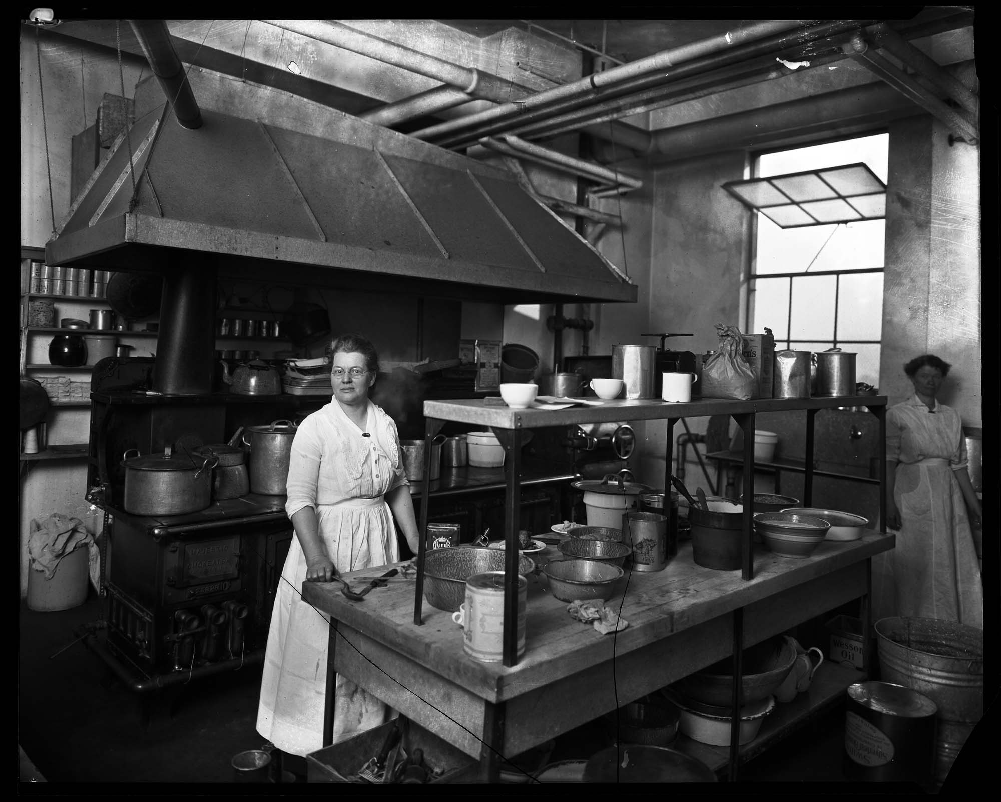 Image of Women in working in kitchen at Frederick & Nelson, Seattle, circa 1920