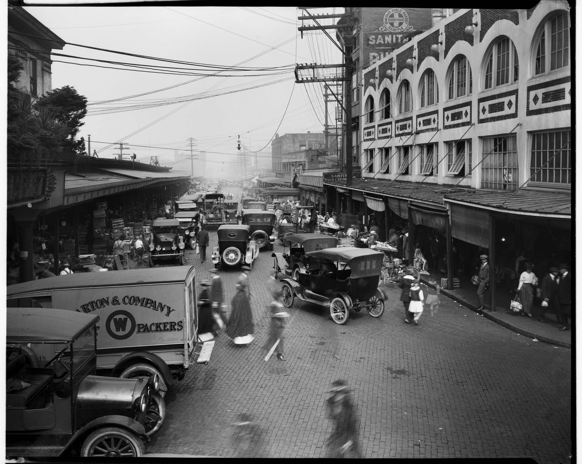 Image of Pike Place Market, Seattle, circa 1919