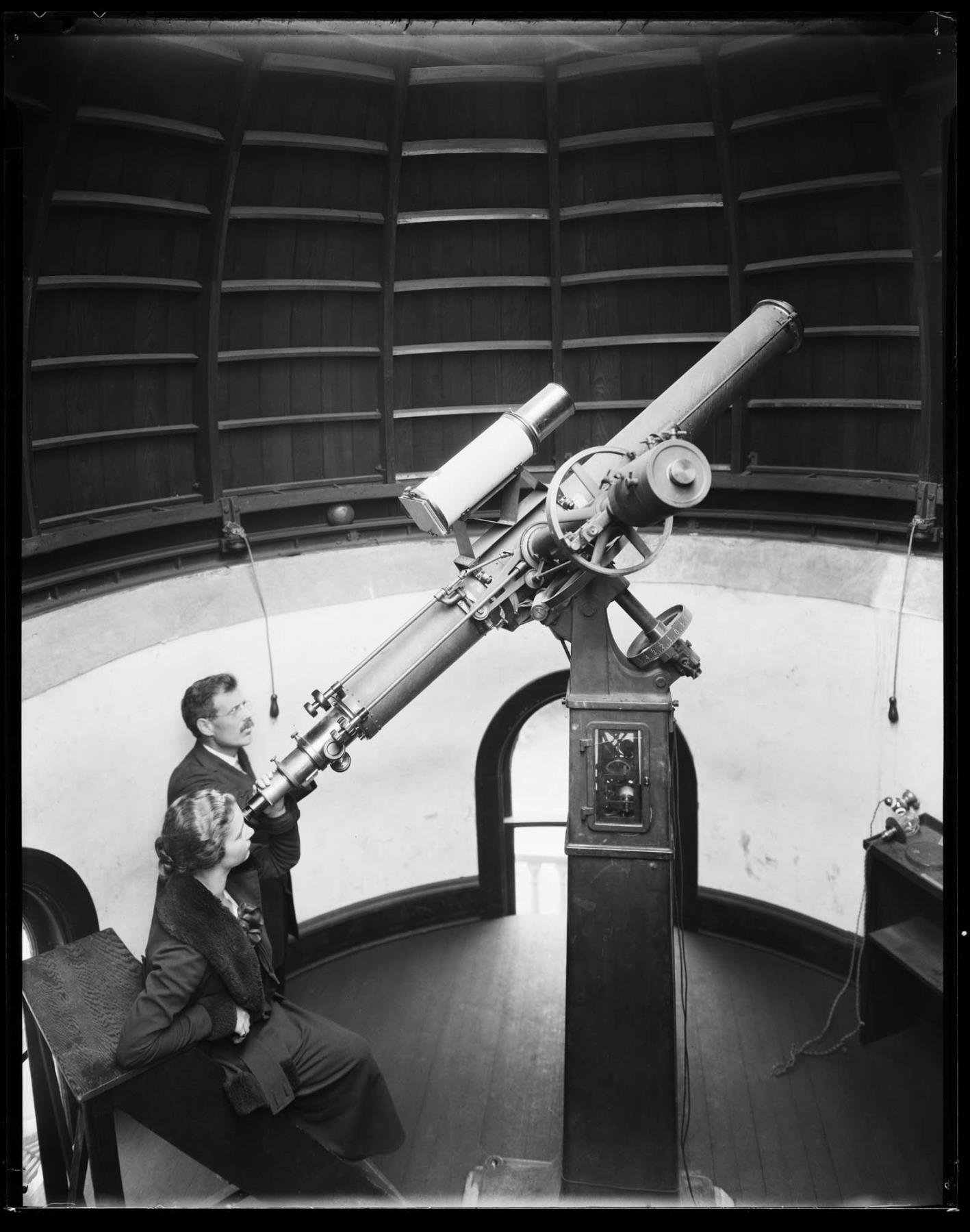 Image of Observatory and telescope at the University of Washington, October 19, 1919