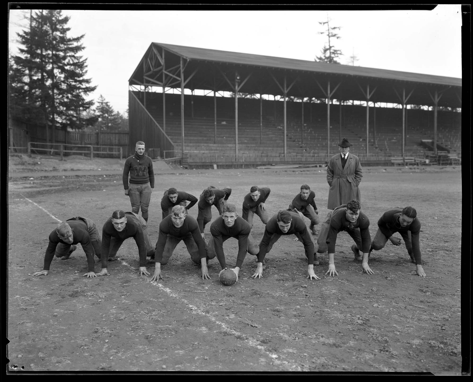 Image of Football team at the University of Washington, circa 1919