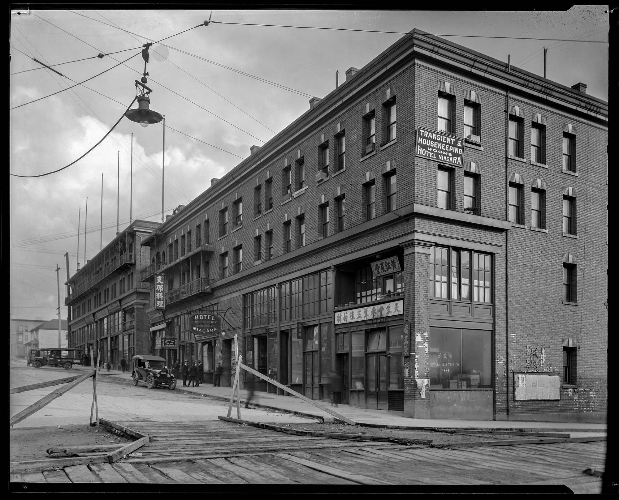Image of Chinese section of downtown Seattle, circa 1920