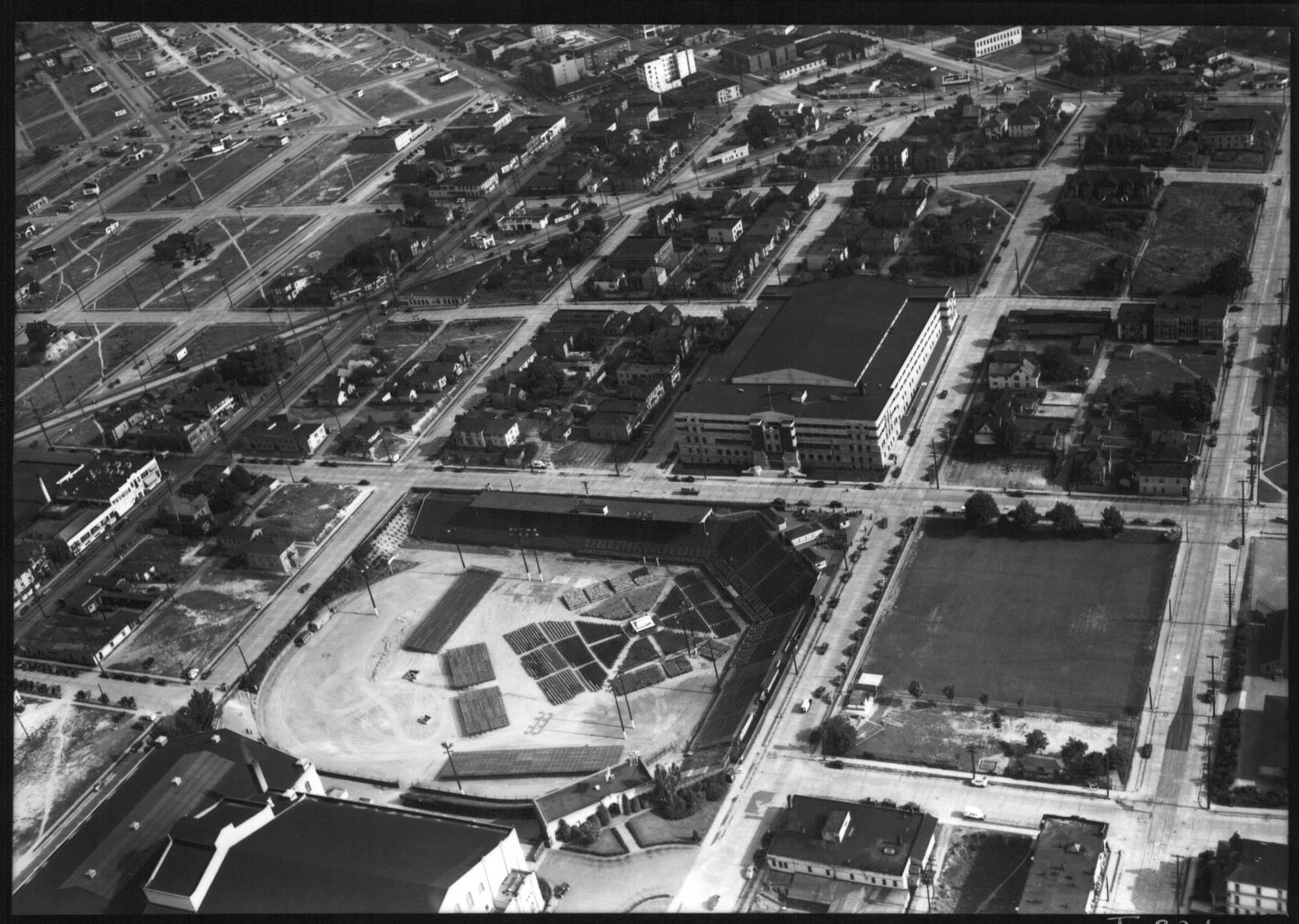 Image of Aerial of National Guard Armory, Seattle, June 29, 1939