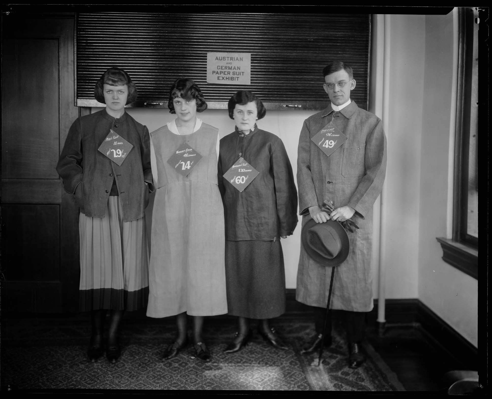 Image of Paper clothes, circa 1921