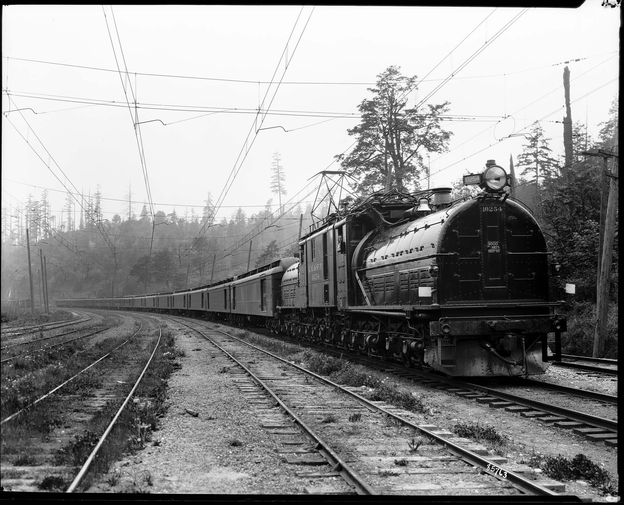 Image of Chicago, Milwaukee, and St. Paul Railroad silk train, circa 1921