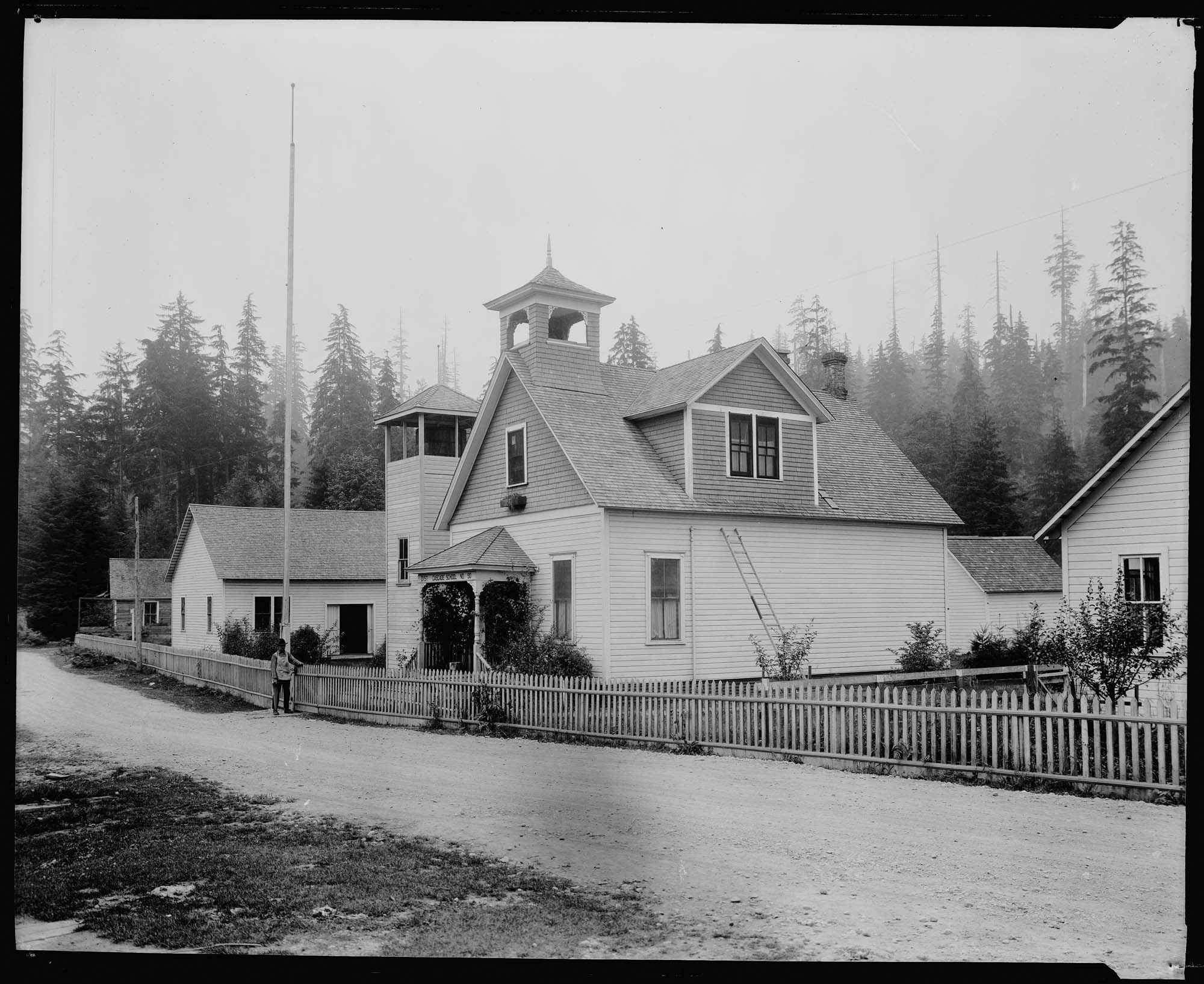 Image of Cascade School, District 90, circa 1920